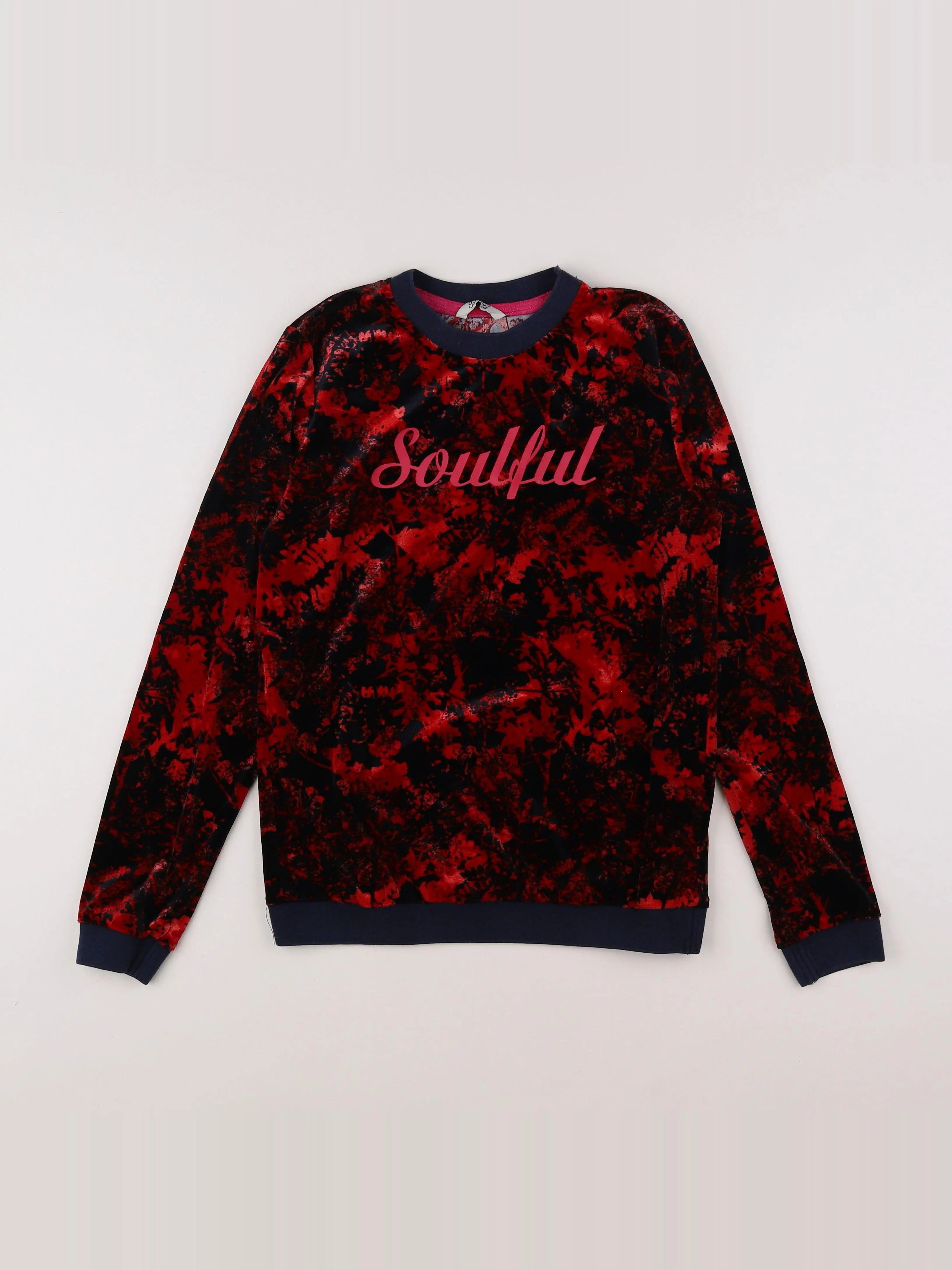 Petrol Industries - sweat rouge, bleu - 14 ans