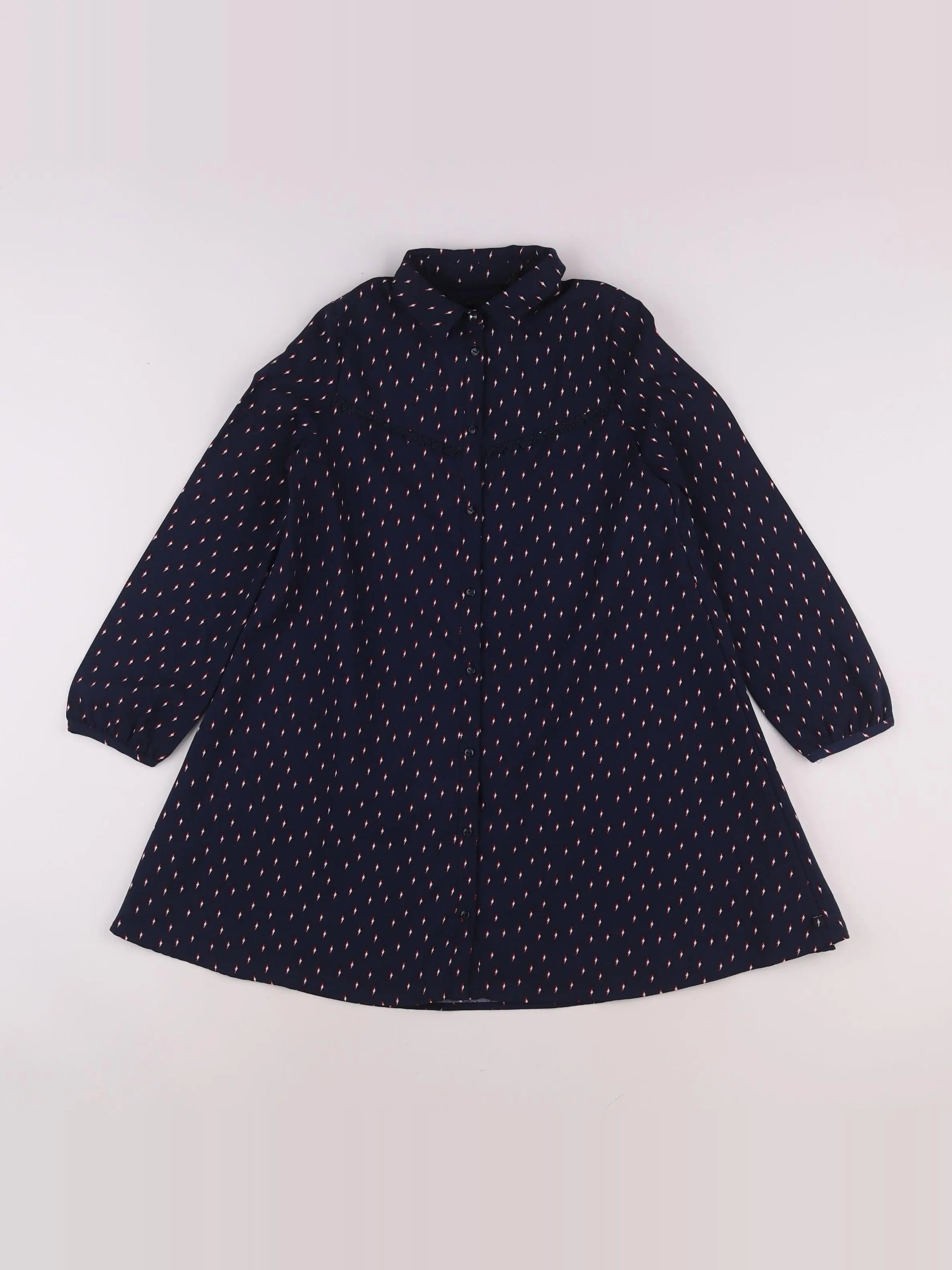 IKKS - robe bleu - 10 ans