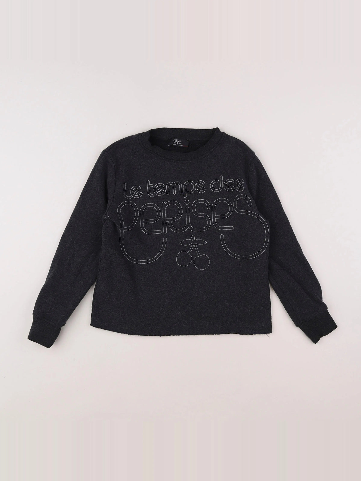 Le temps des cerises  - sweat gris - 10 ans