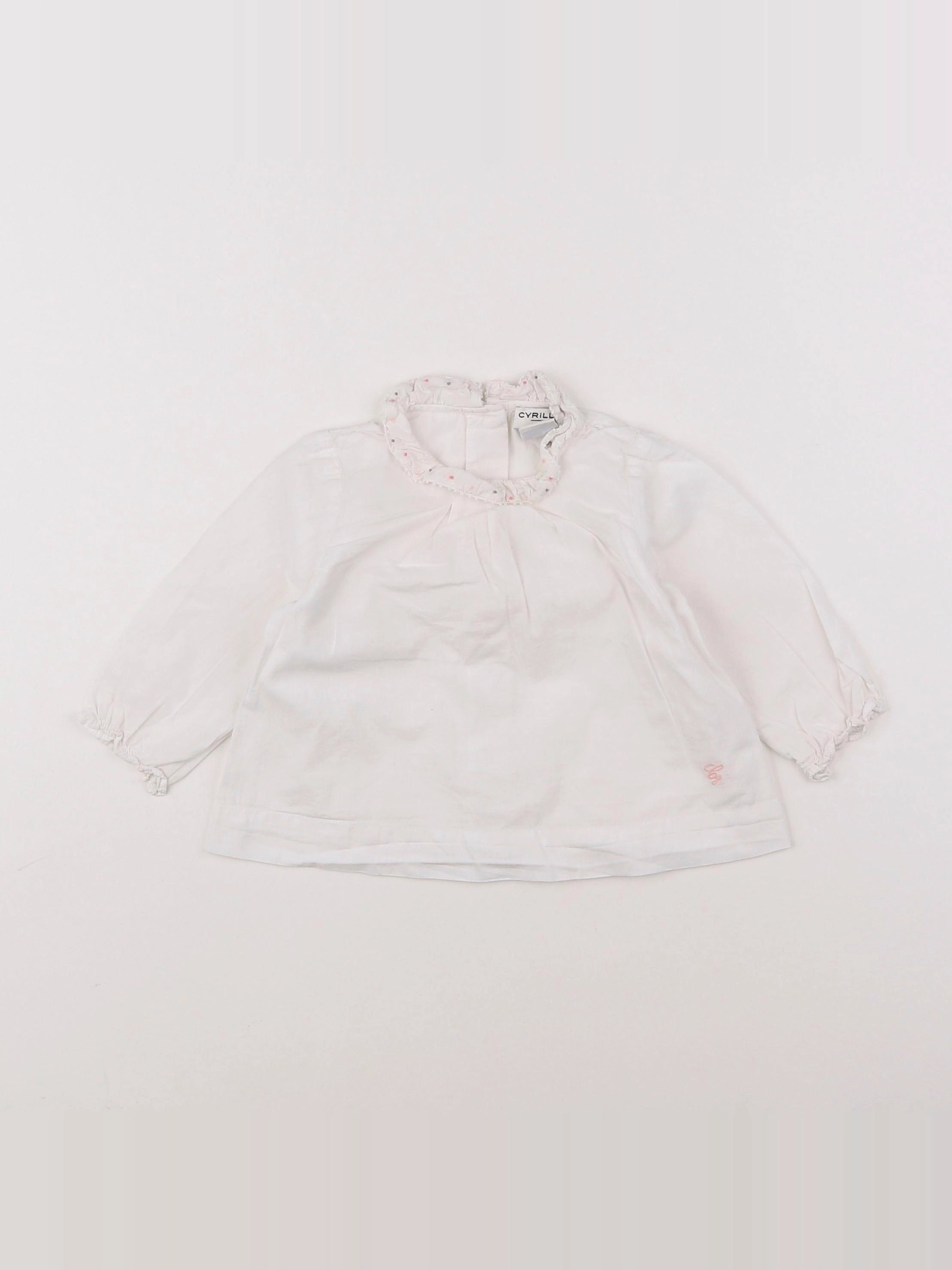 Cyrillus - blouse blanc - 6 mois