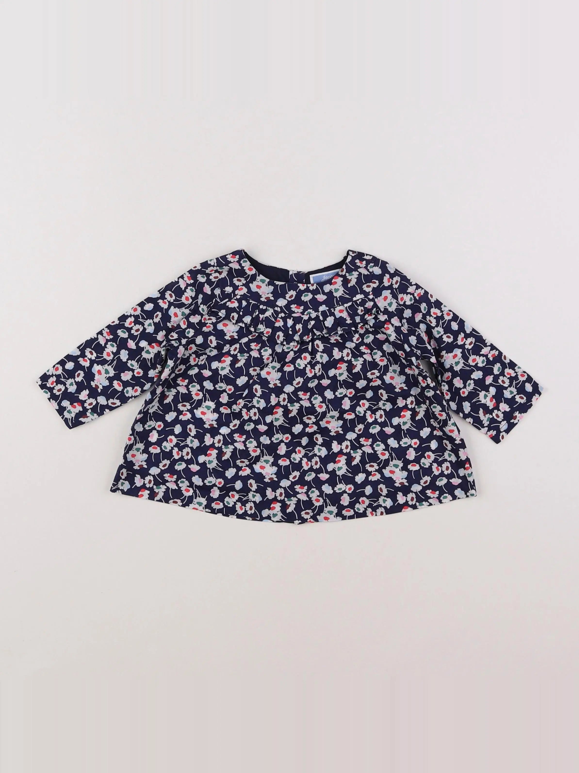 Jacadi - blouse liberty bleu - 6 mois
