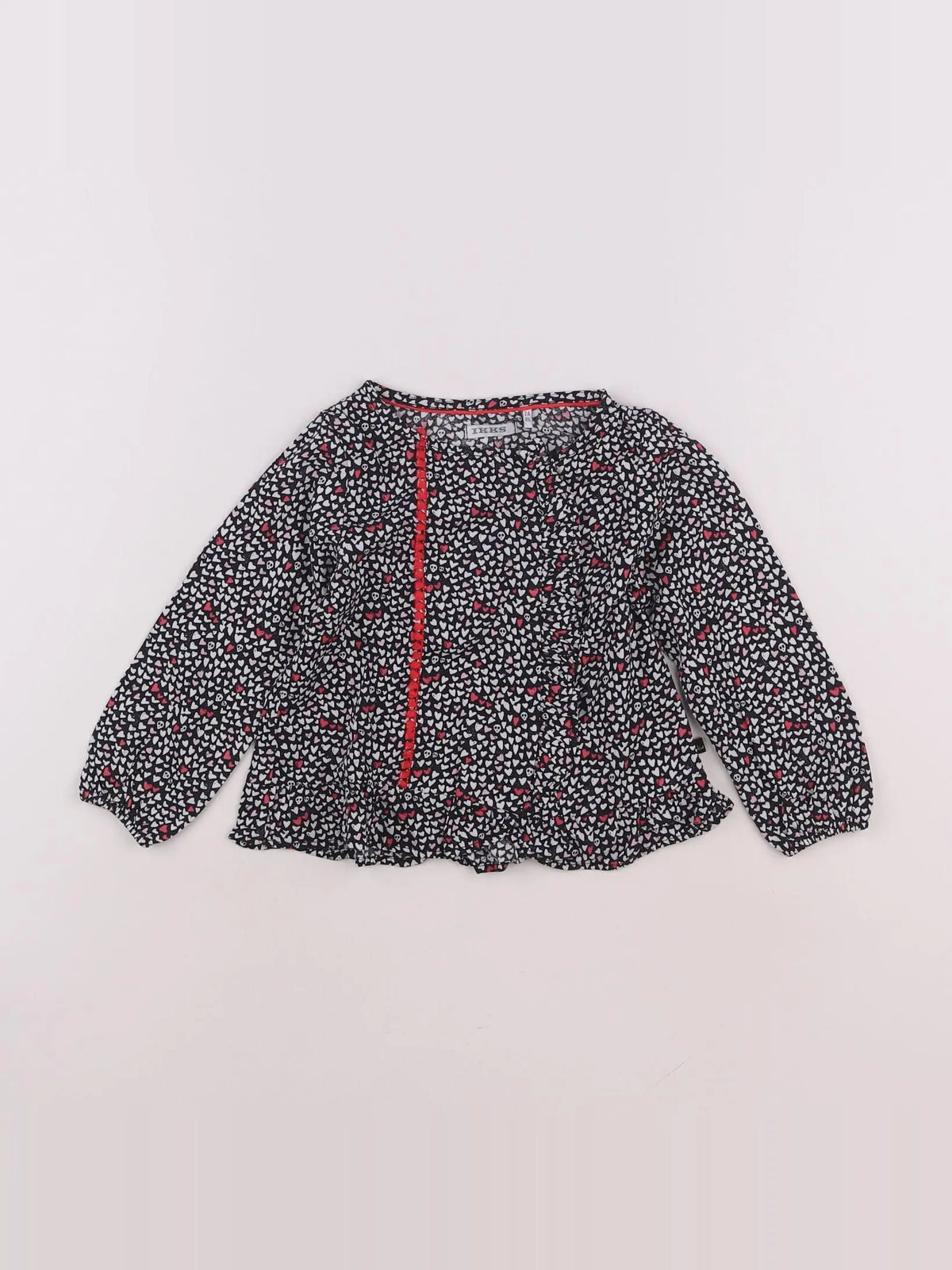 IKKS - blouse noir - 2 ans