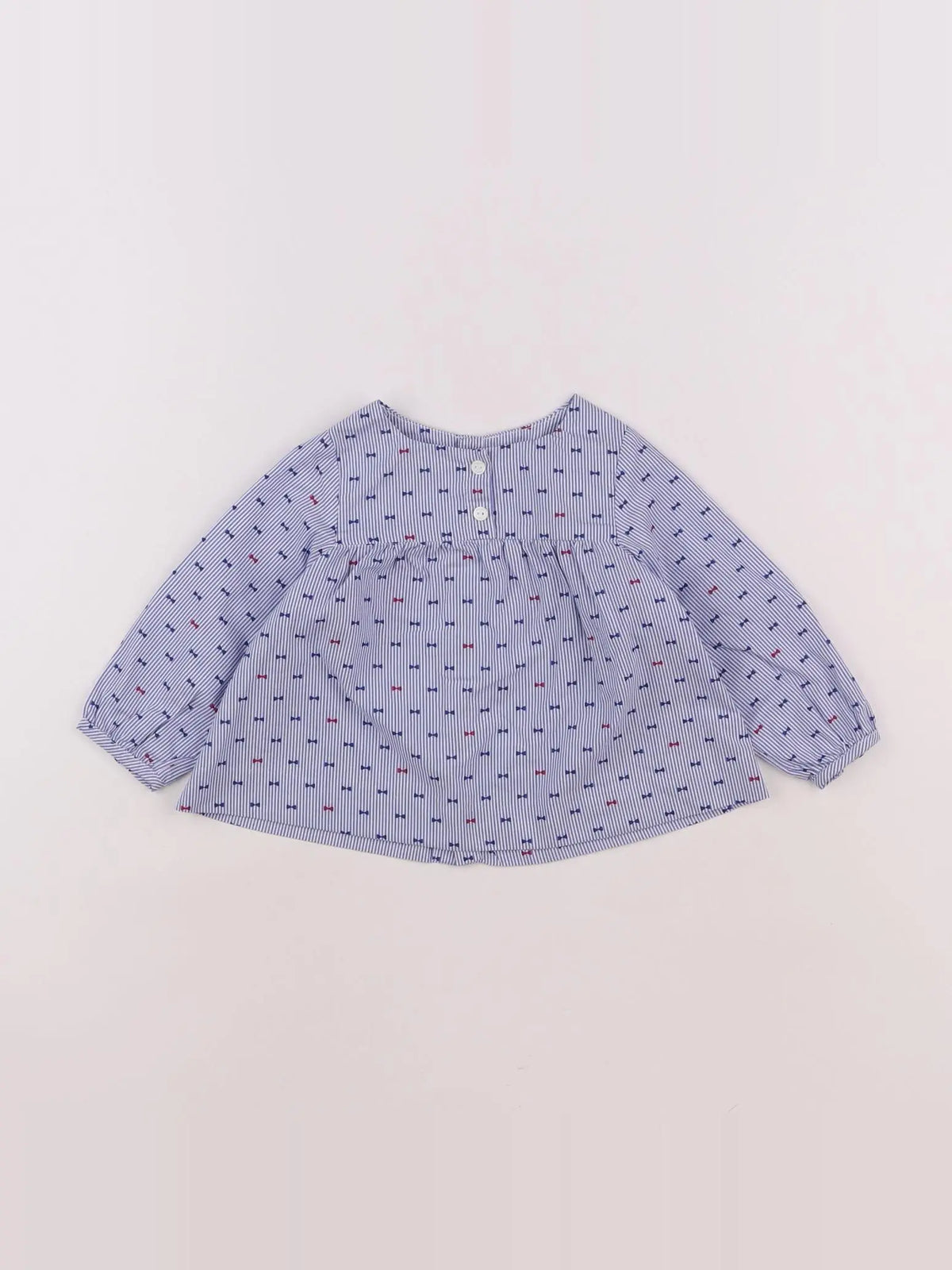 Jacadi - blouse bleu - 6 mois