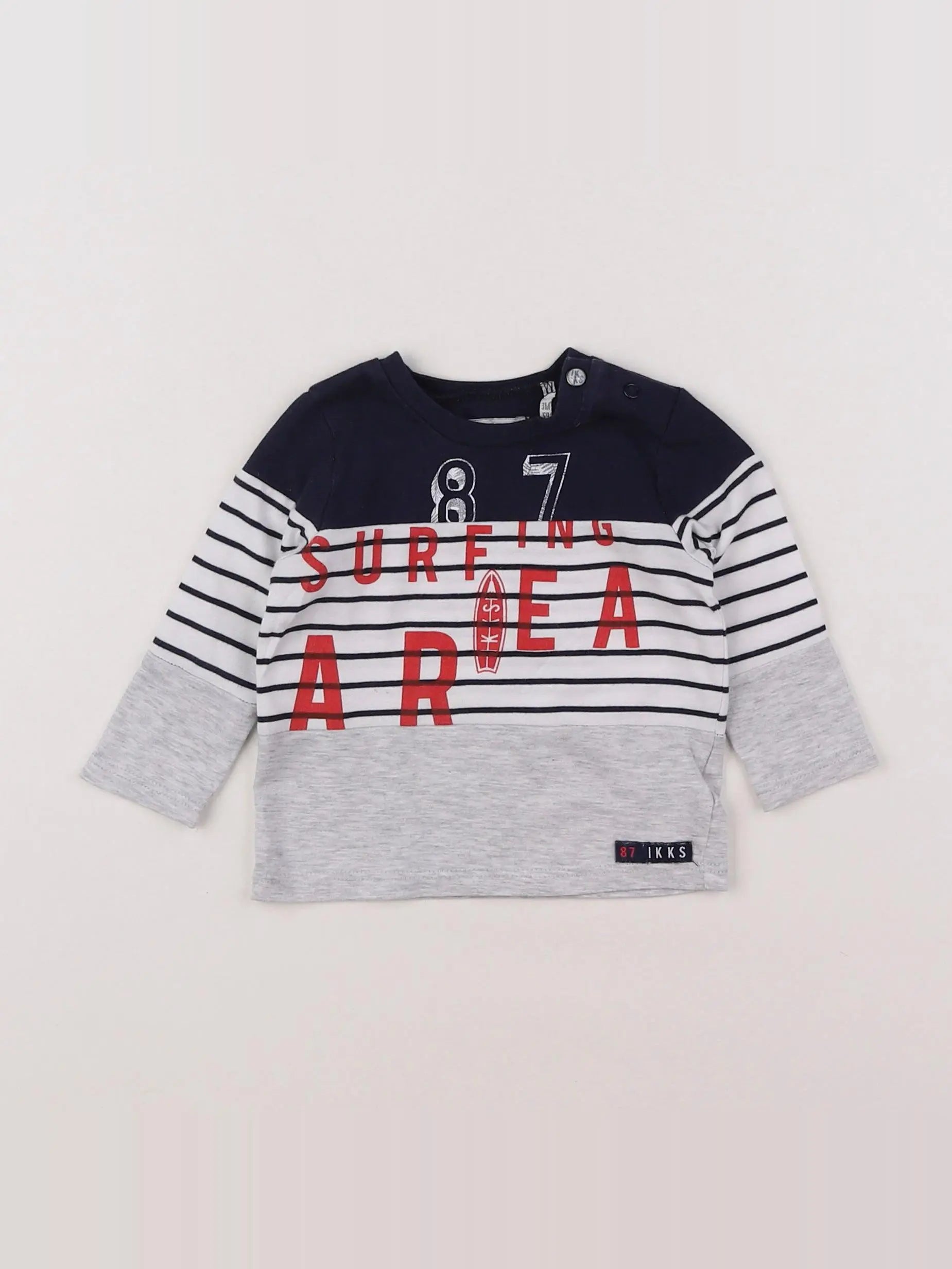 IKKS - tee-shirt blanc - 3 mois