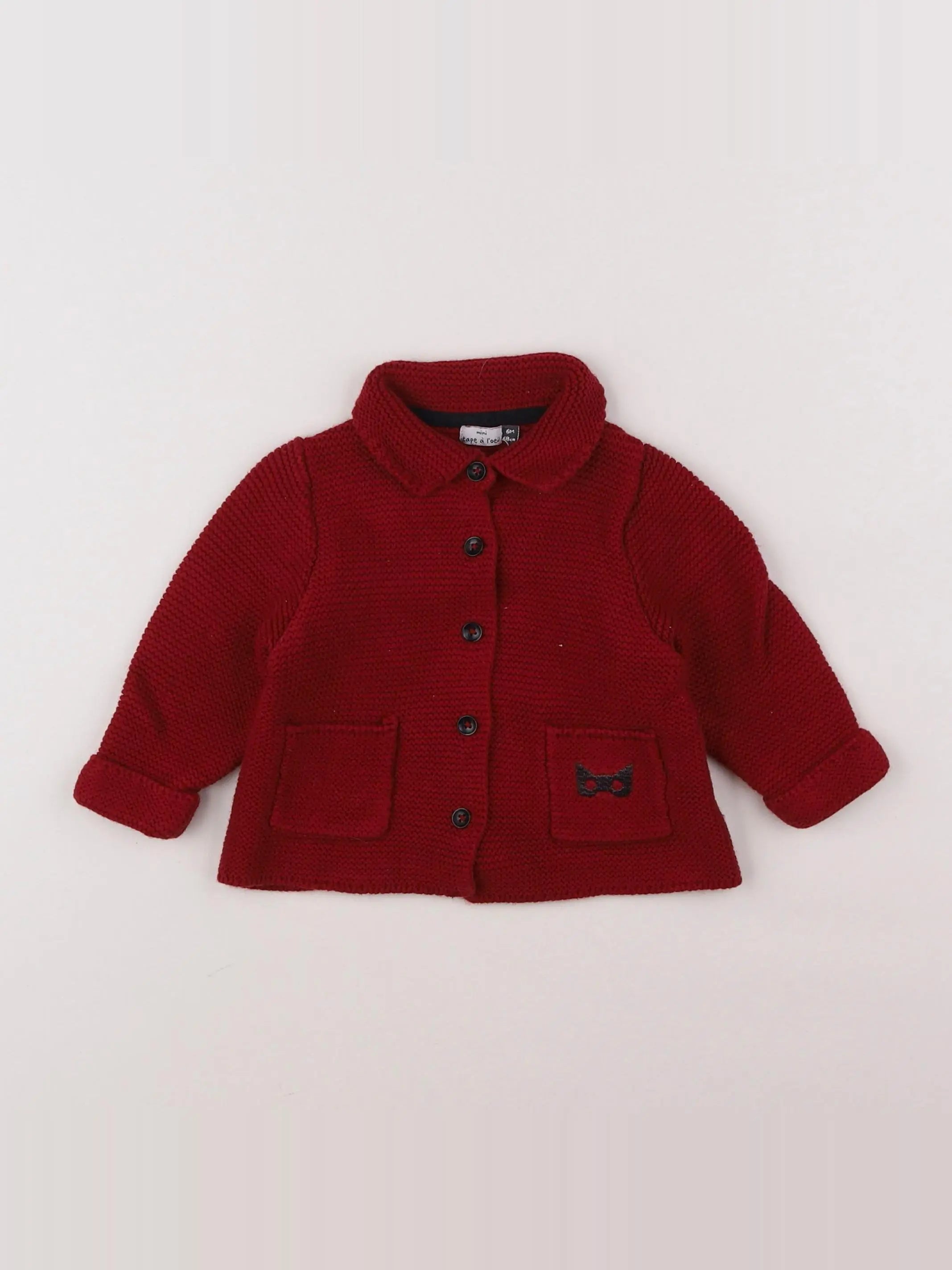 Tape à l'oeil - gilet rouge - 6 mois