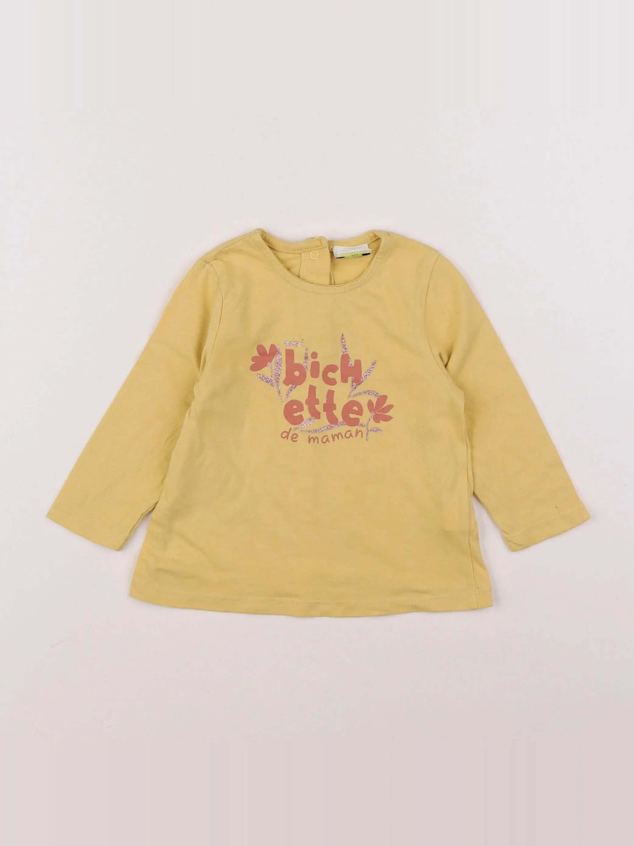 Tape à l'oeil - tee-shirt jaune - 12 mois