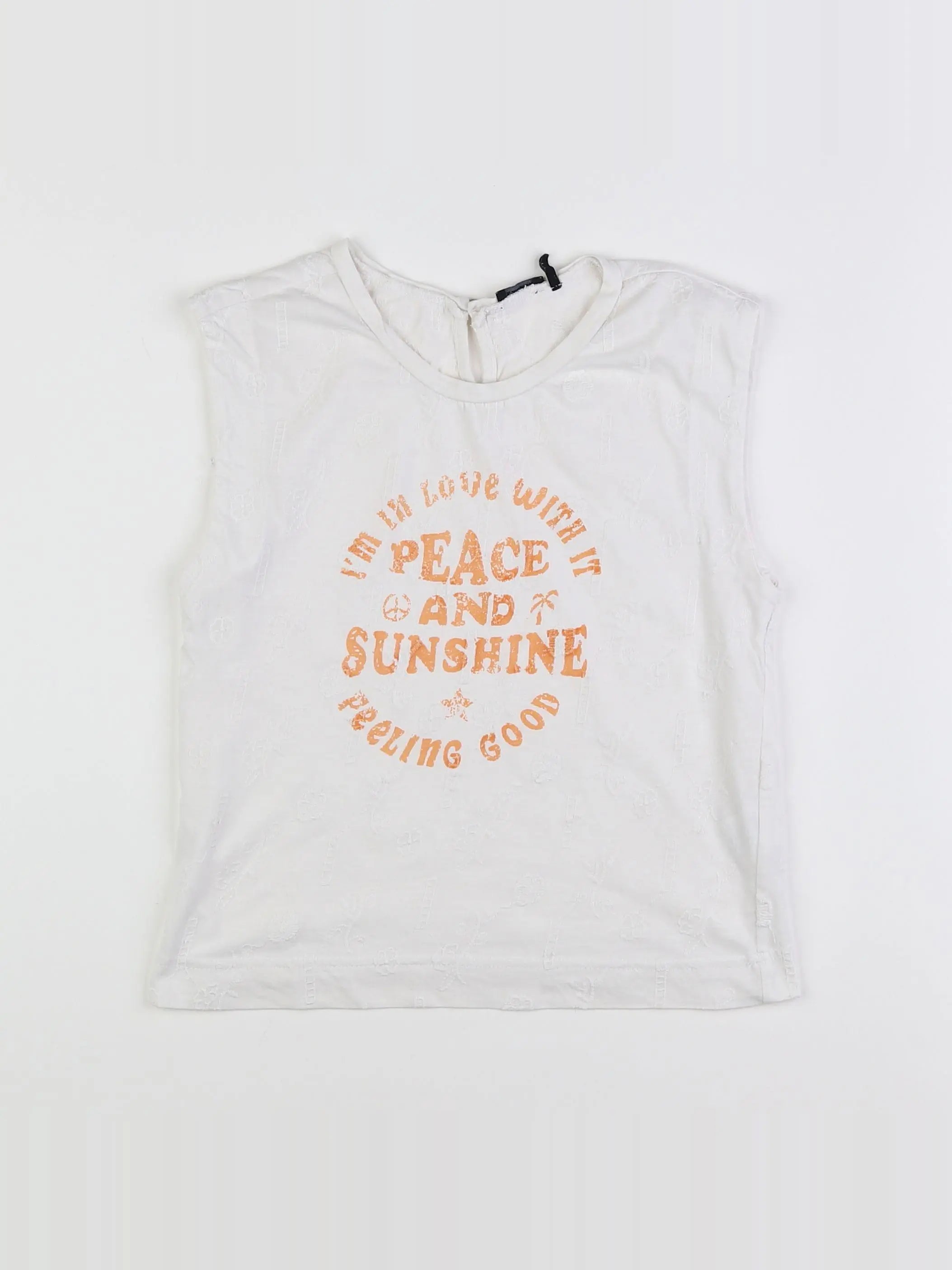 IKKS - tee-shirt blanc - 8 ans
