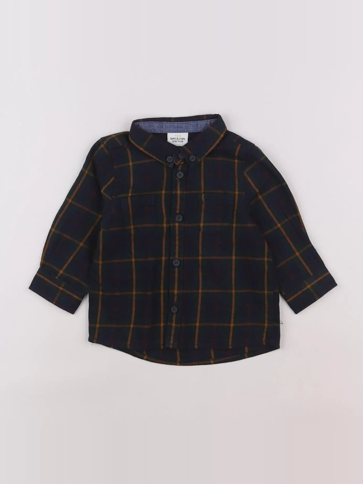 Tape à l'oeil - chemise multicolore - 12 mois