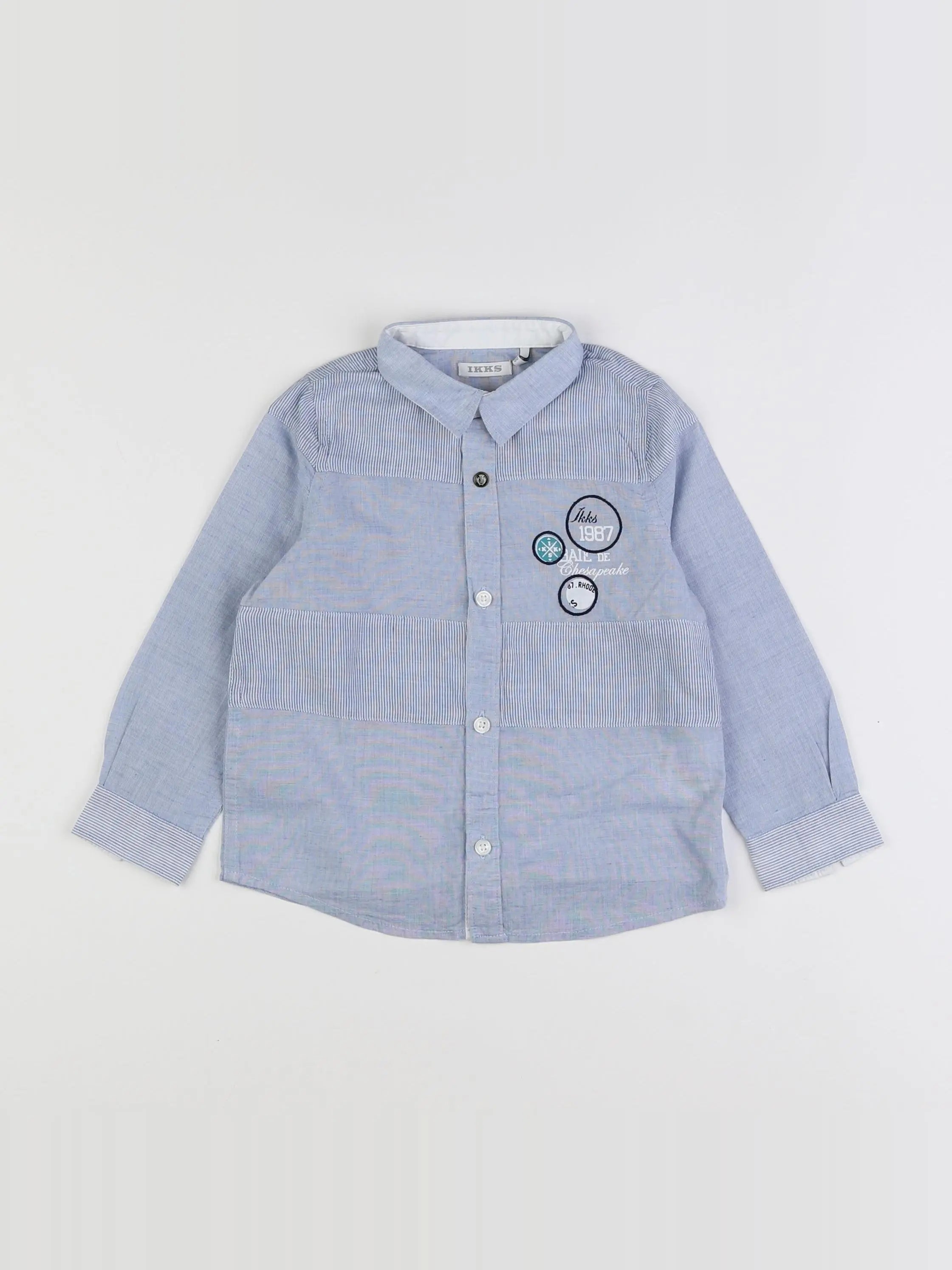 IKKS - chemise bleu - 2 ans