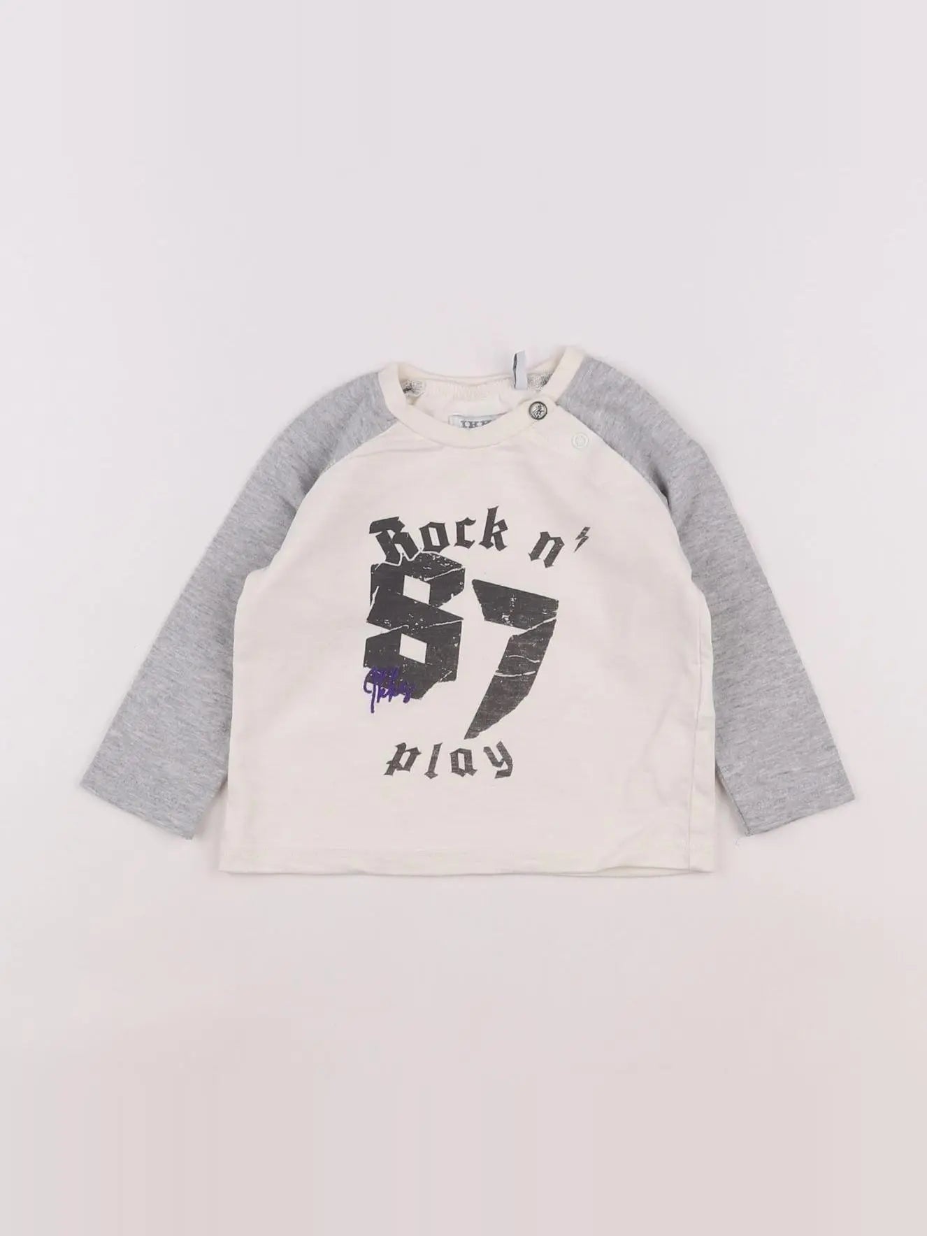 IKKS - tee-shirt gris - 6 mois