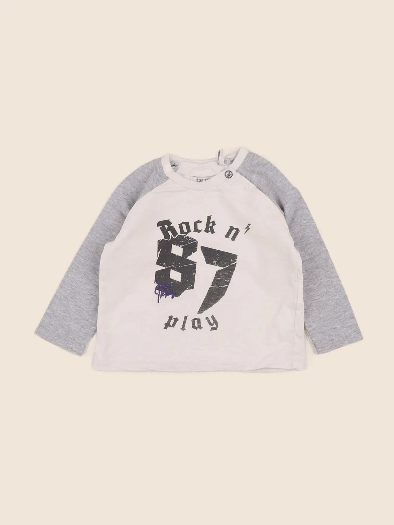 IKKS - tee-shirt gris - 6 mois