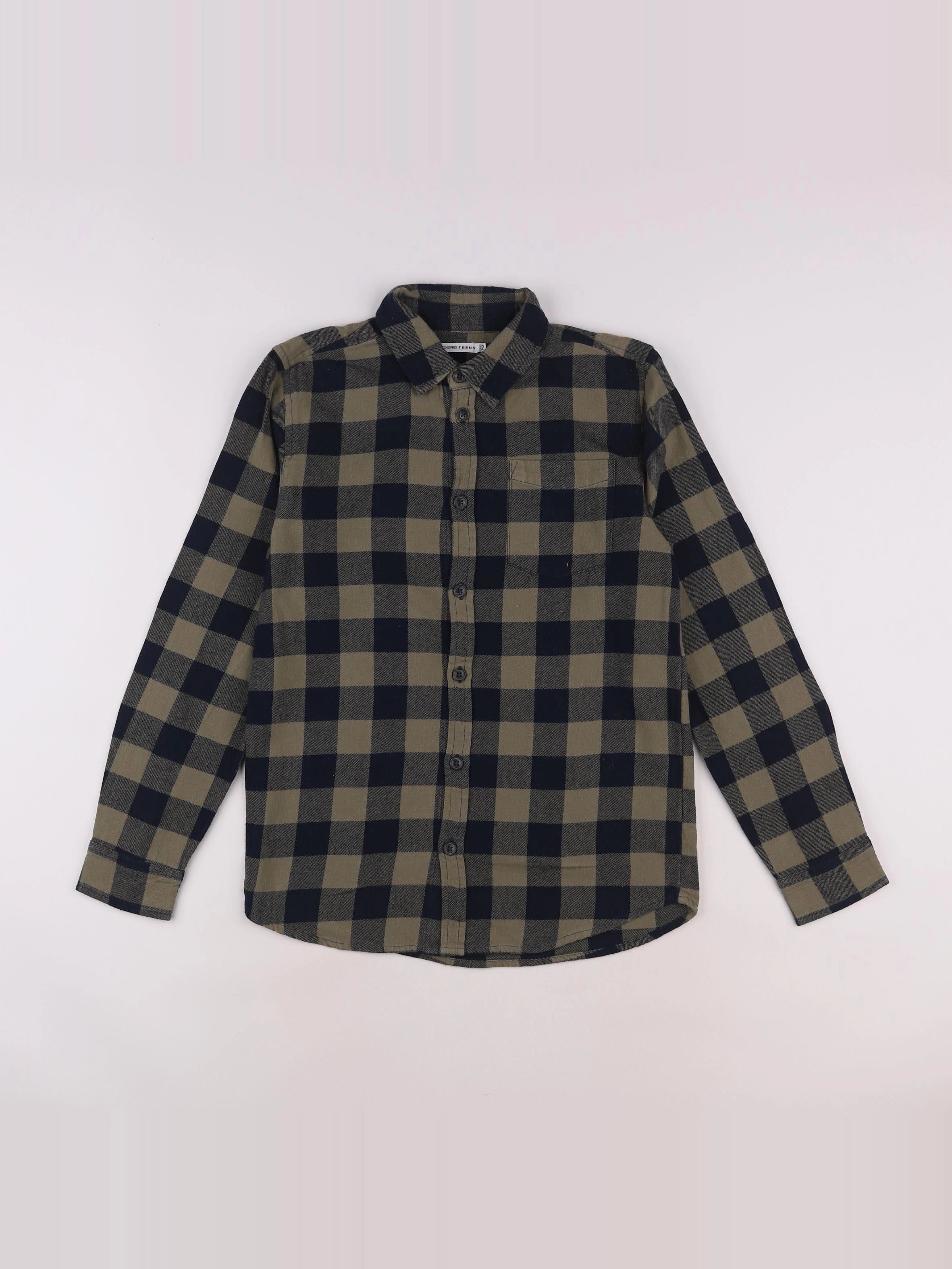 Monoprix - chemise vert - 12 ans