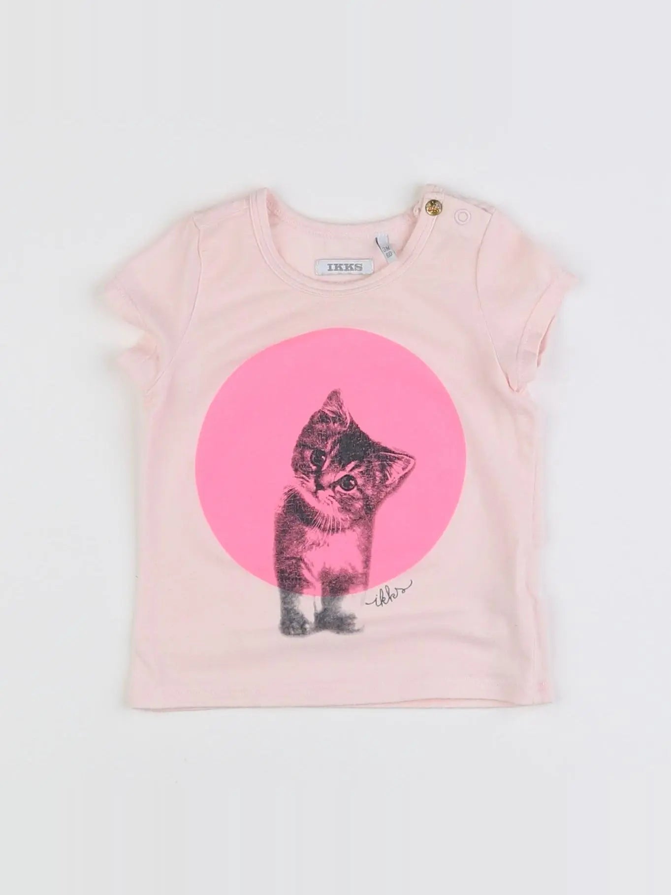 IKKS - tee-shirt rose - 3 mois