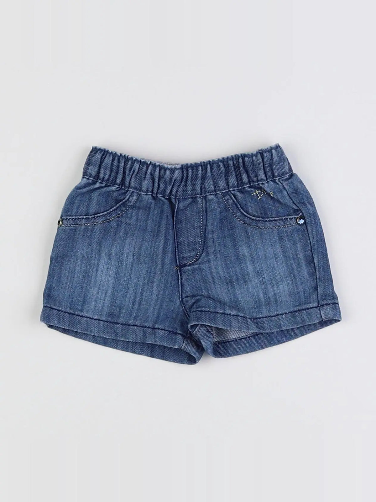IKKS - short bleu - 3 mois