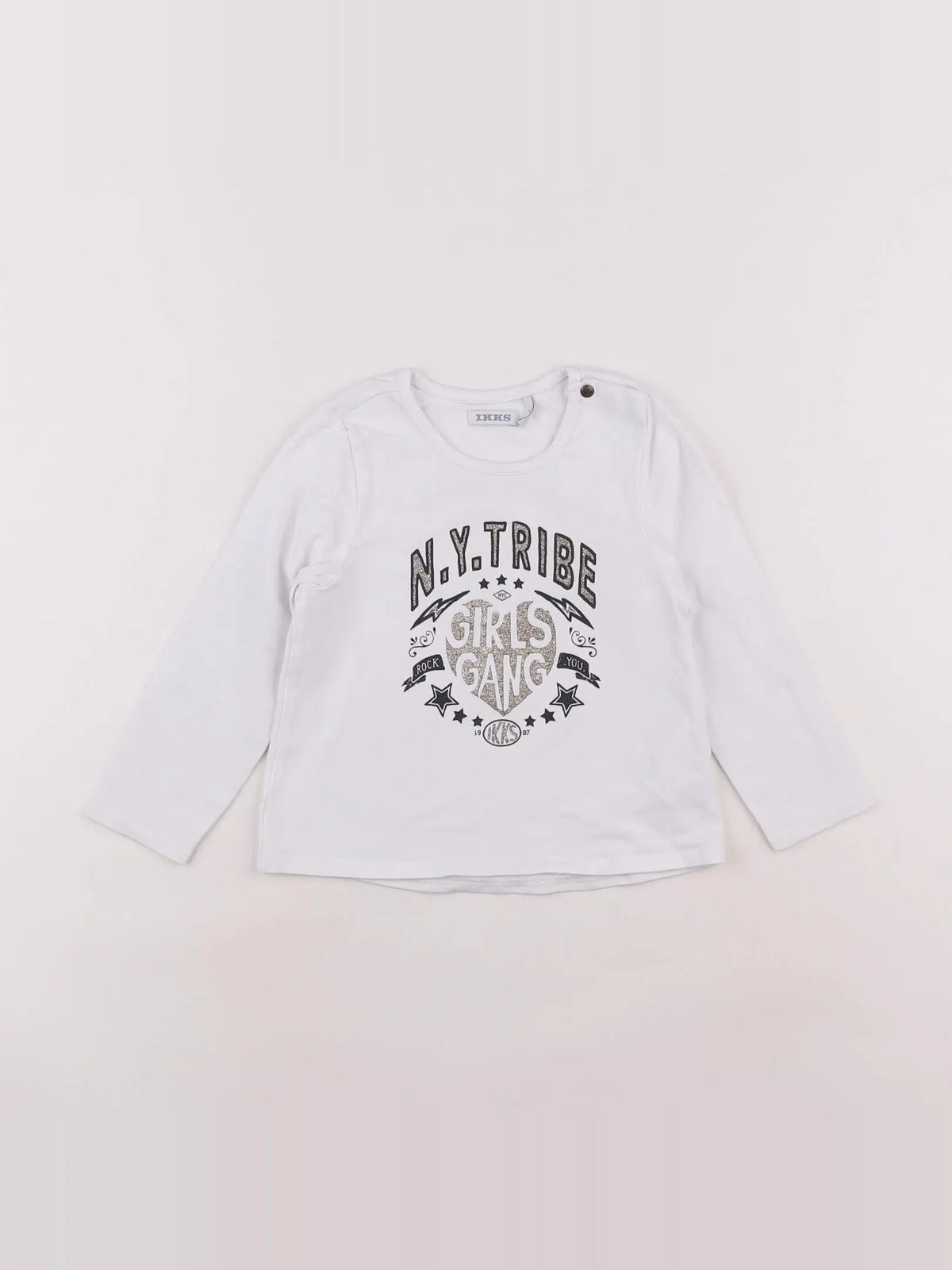 IKKS - tee-shirt blanc - 2 ans