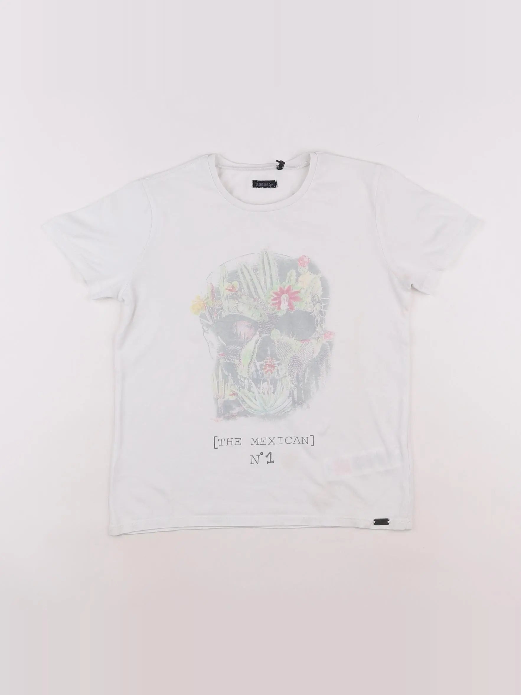 IKKS - tee-shirt blanc - 8 ans