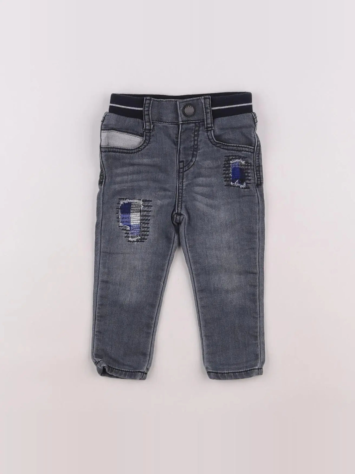 IKKS - jean gris - 9/12 mois