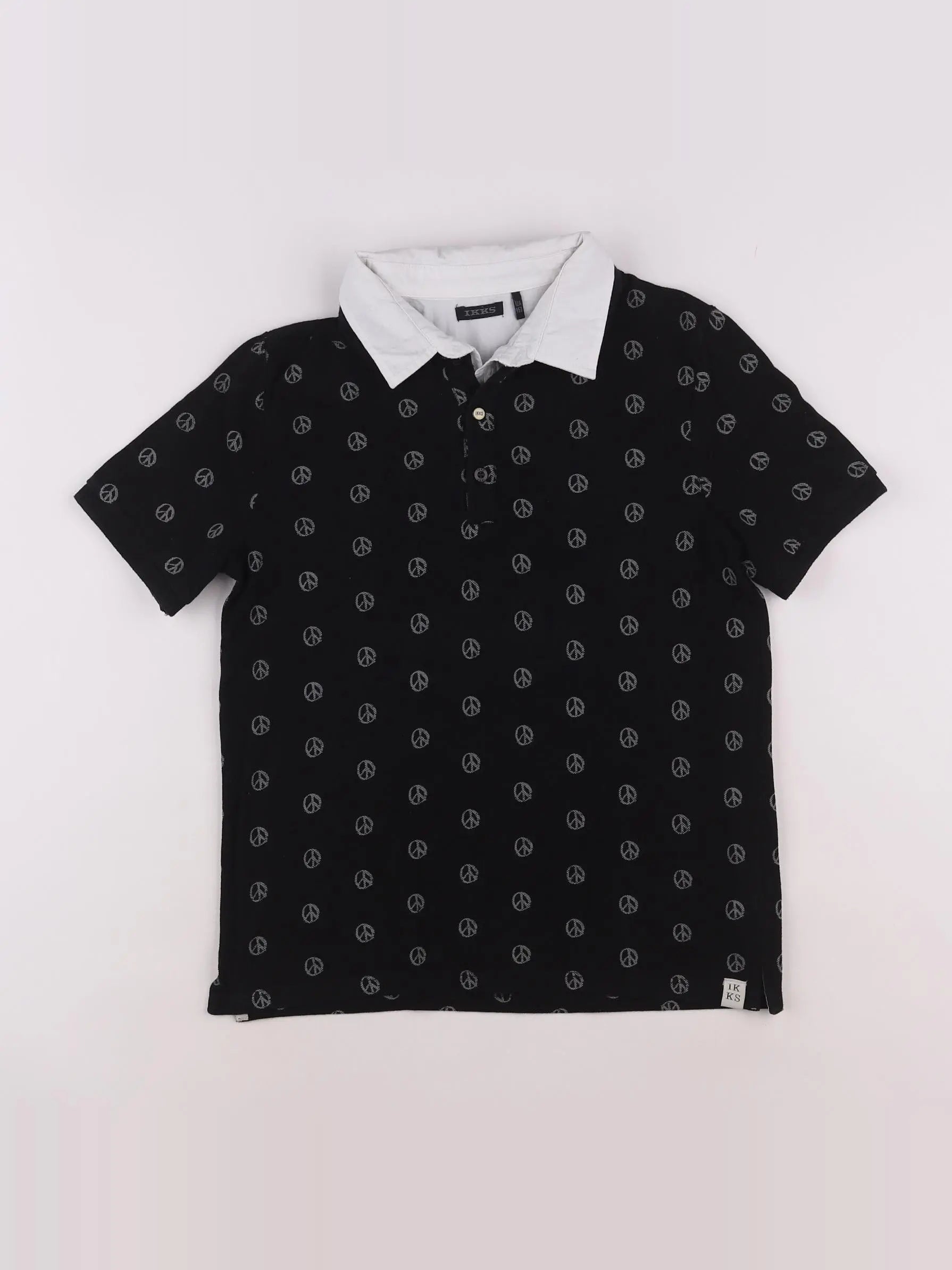 IKKS - polo noir - 12 ans
