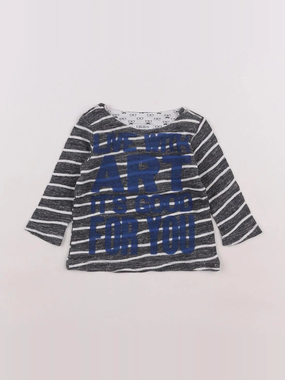 IKKS - tee-shirt bleu - 3 mois