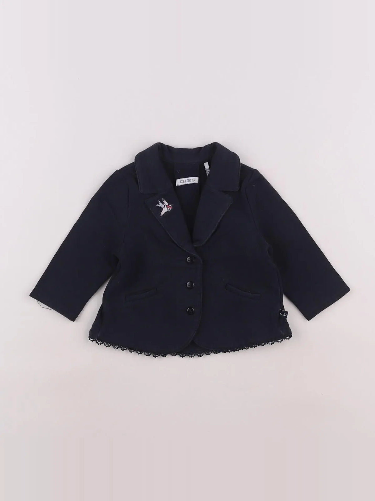 IKKS - sweat bleu - 6 mois