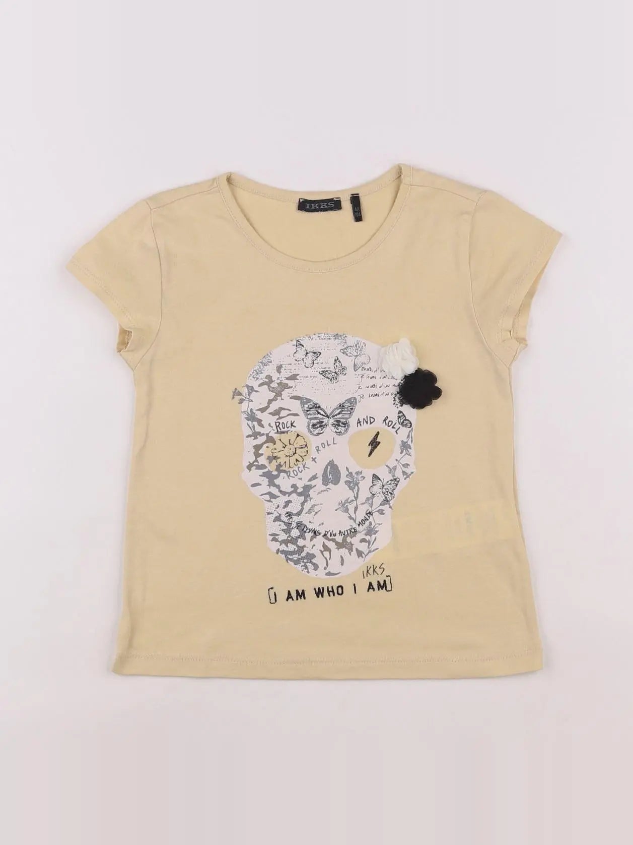 IKKS - tee-shirt jaune - 4 ans