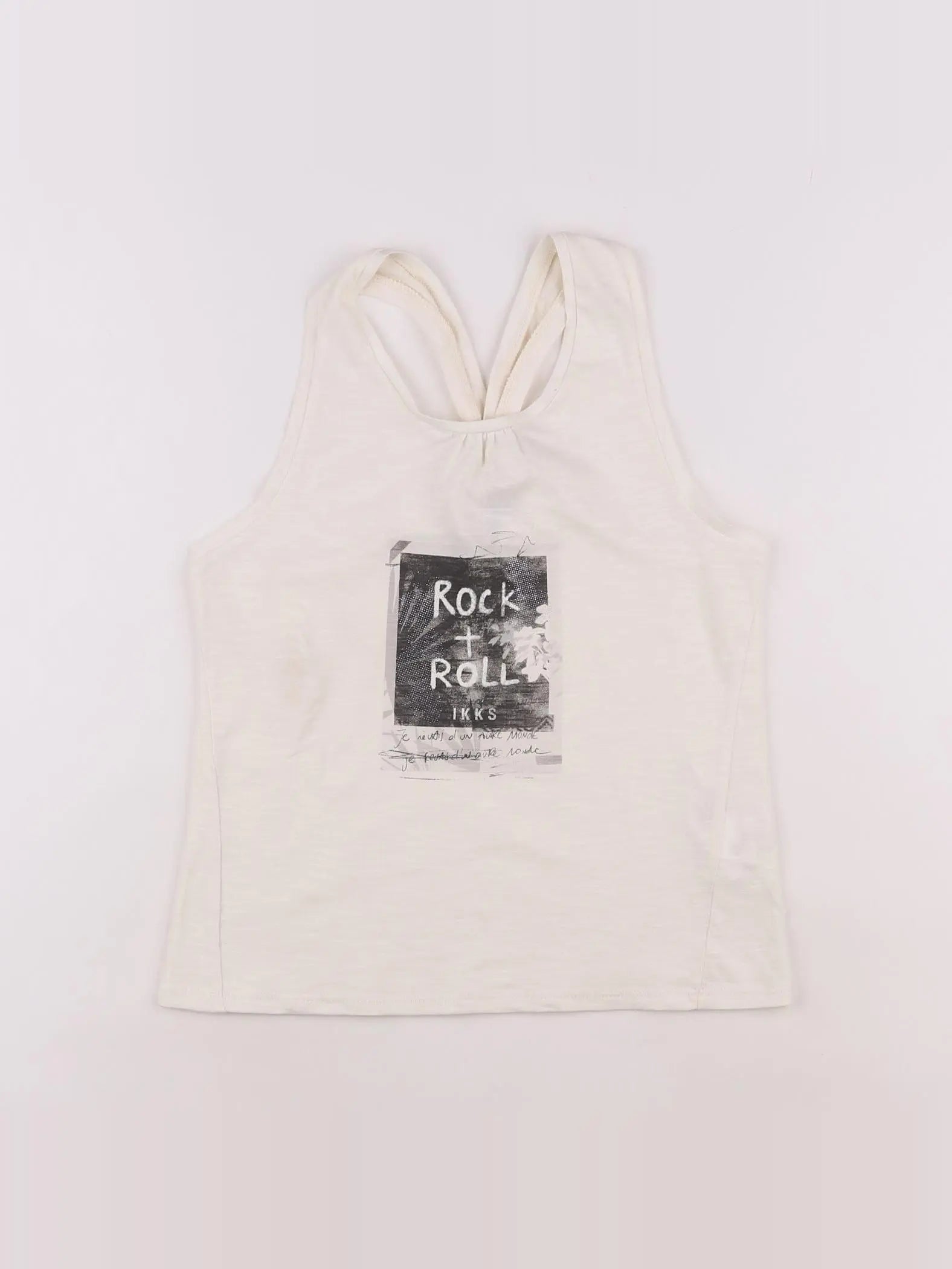 IKKS - débardeur beige - 10 ans