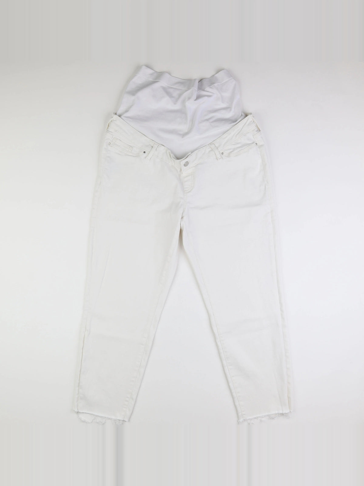 Seraphine - jean grossesse blanc - 46