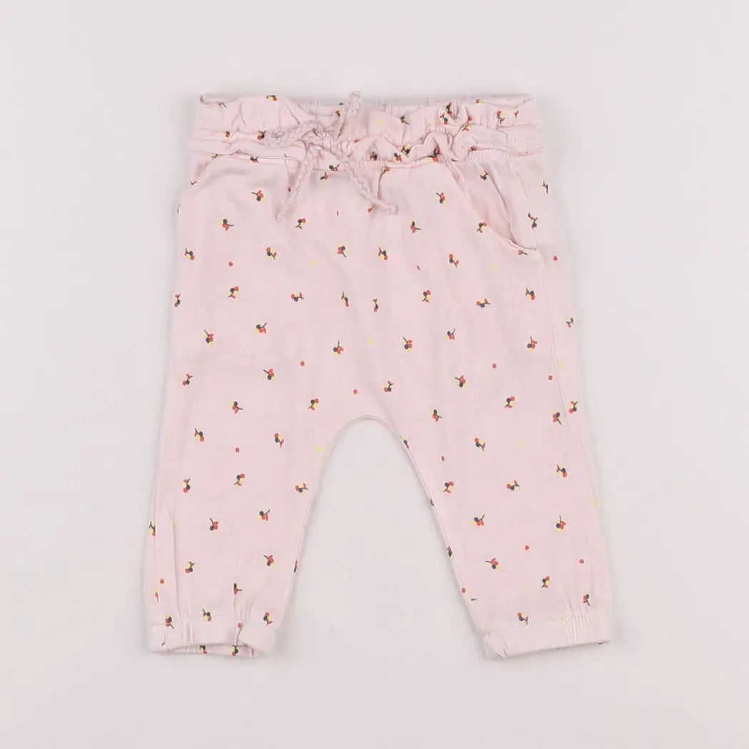 Vertbaudet - sarouel rose - 3 mois