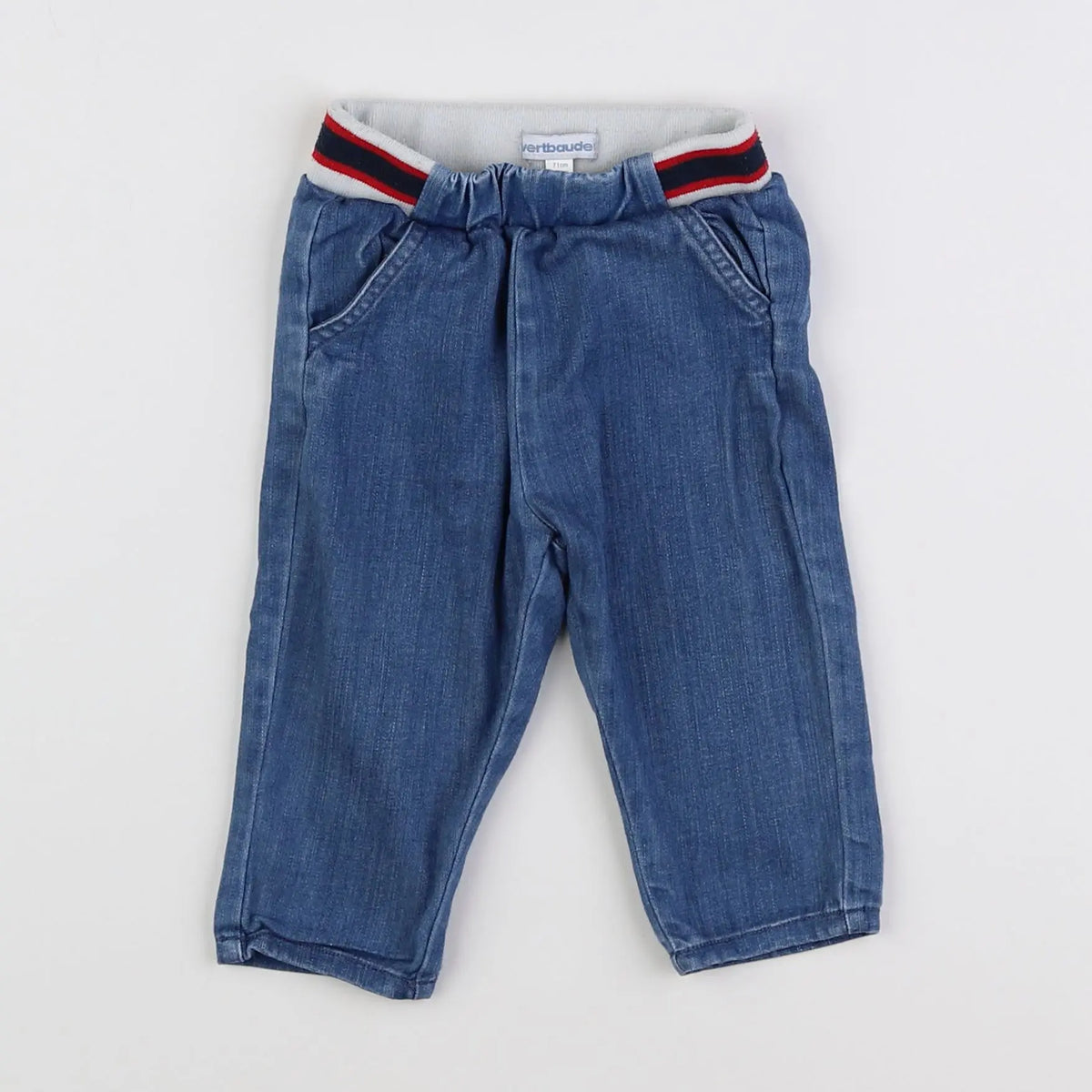 Vertbaudet - jean bleu - 9 mois