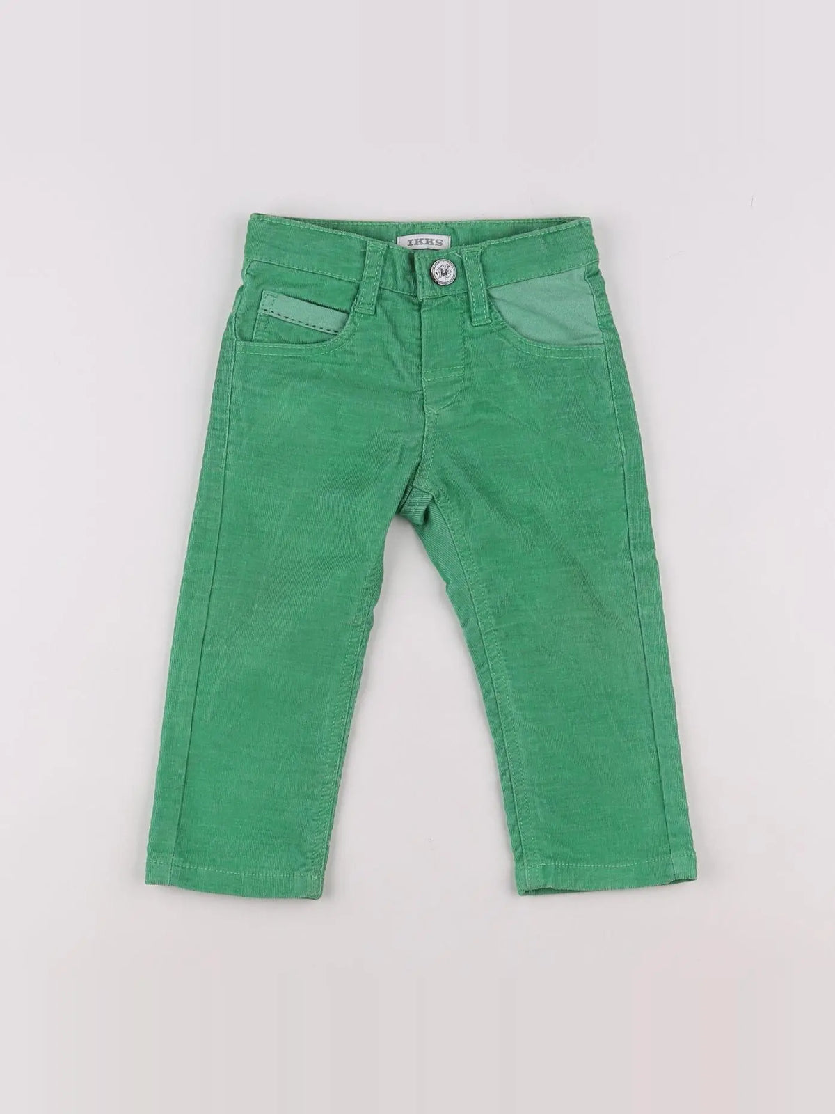 IKKS - pantalon vert - 12 mois