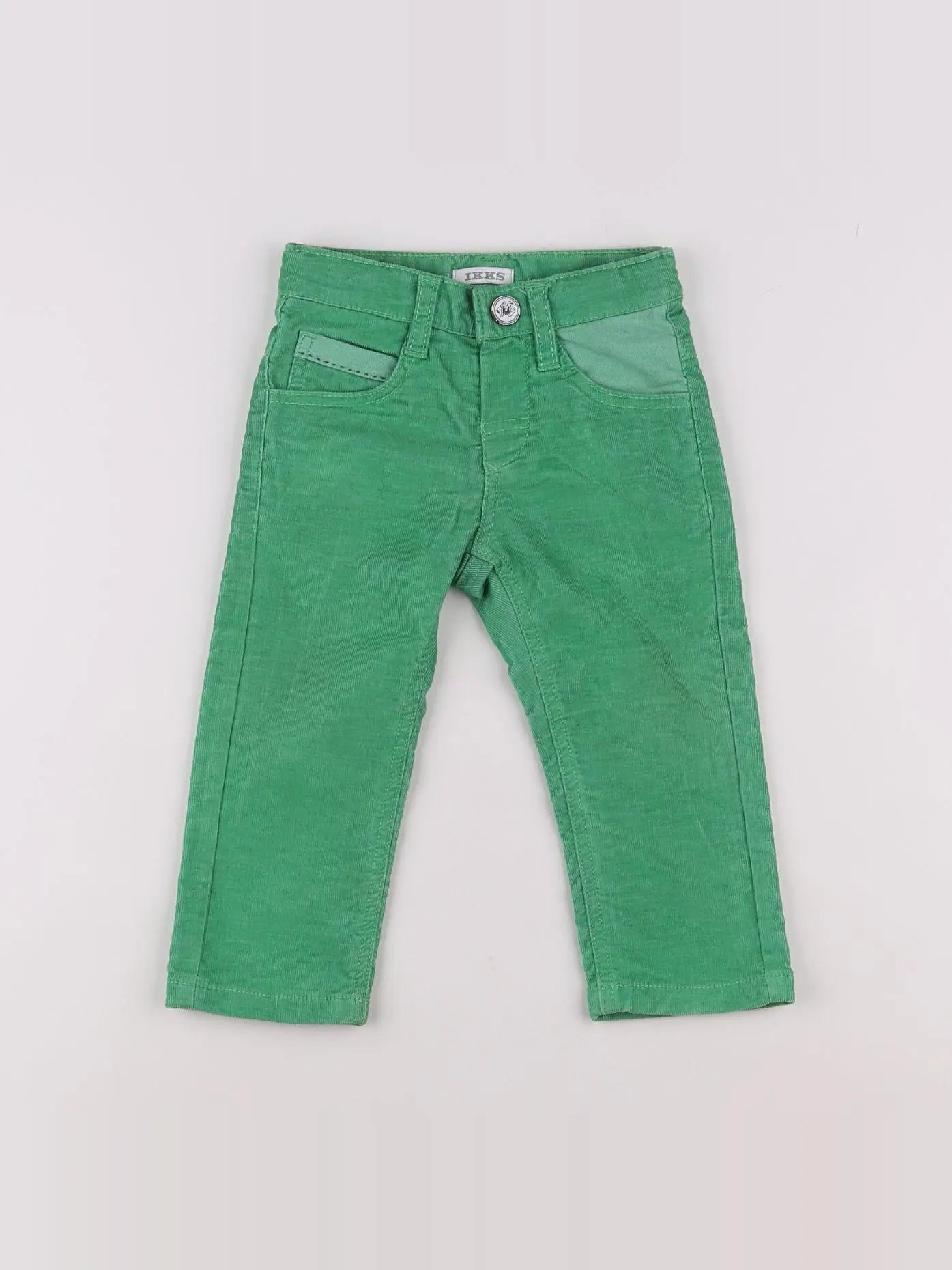 IKKS - pantalon vert - 12 mois