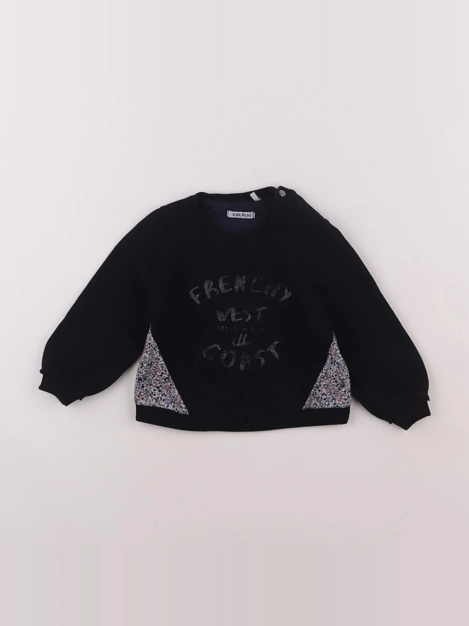 IKKS - sweat bleu - 18 mois