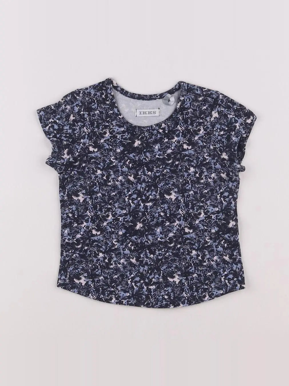 IKKS - tee-shirt bleu, rose - 12 mois