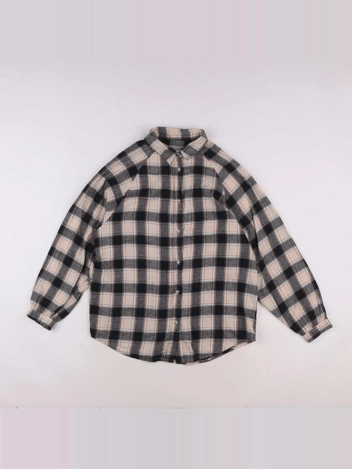 IKKS - chemise beige, noir - 14 ans