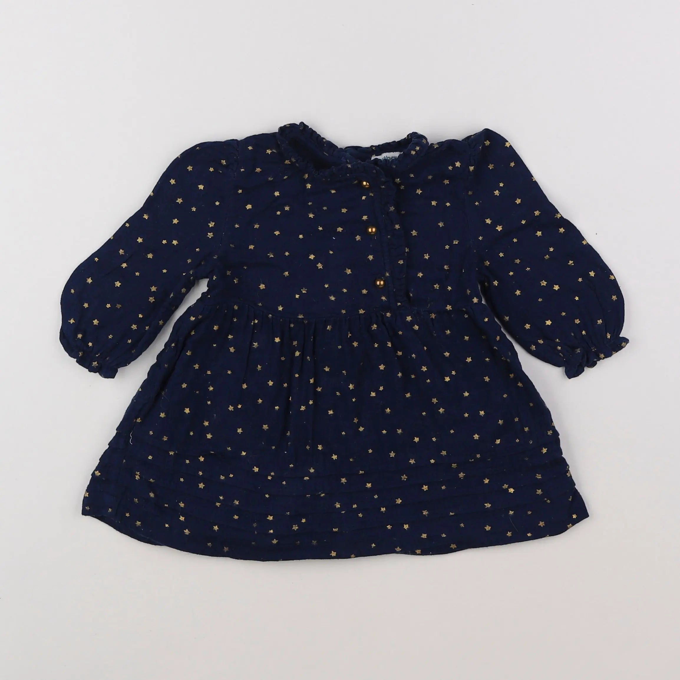 Vertbaudet - robe bleu - 6 mois