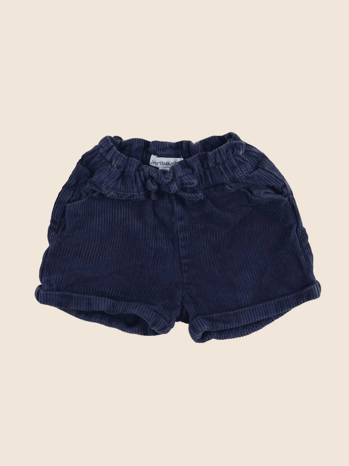 Vertbaudet - short bleu - 12 mois