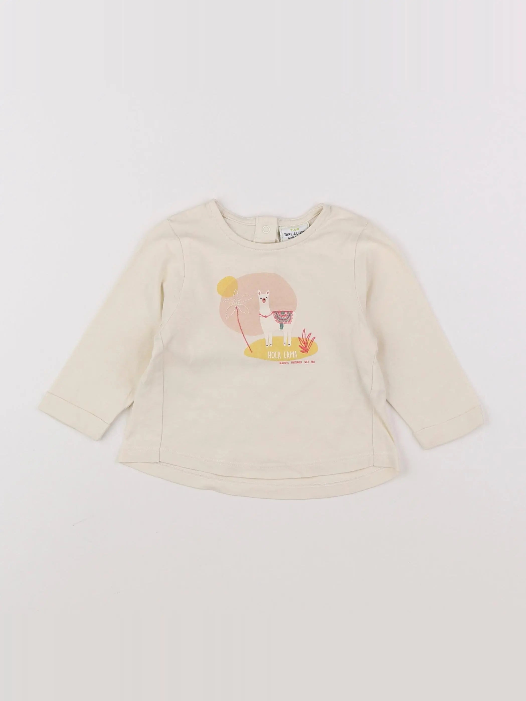 Tape à l'oeil - tee-shirt beige - 6 mois