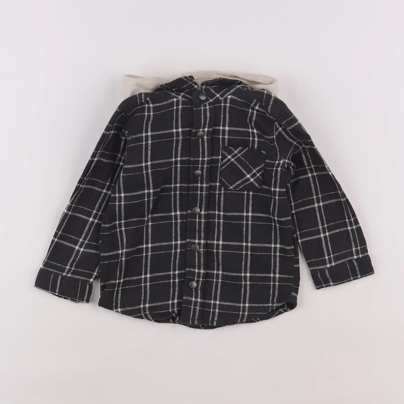 Vertbaudet - chemise gris - 18 mois