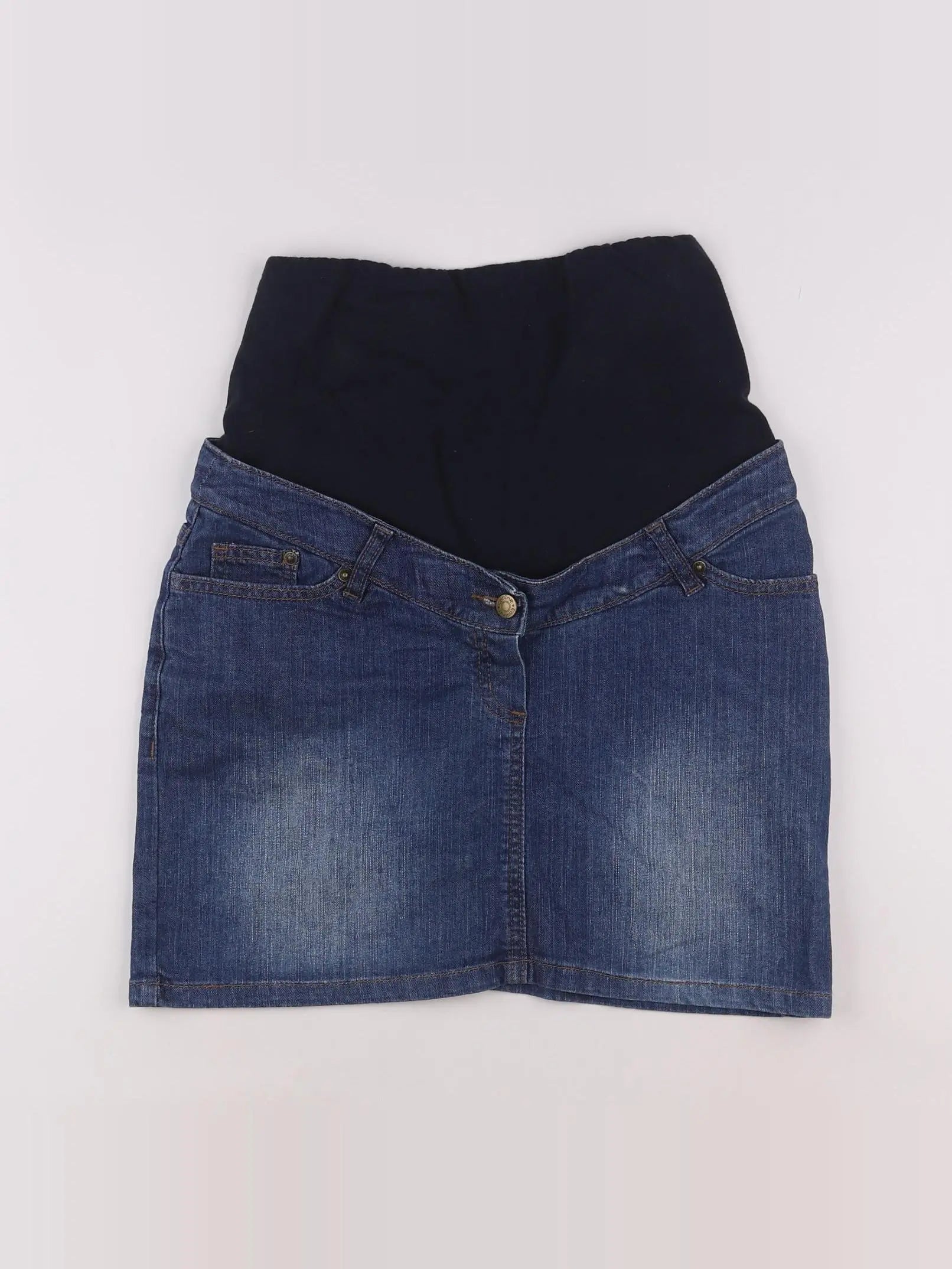 Vertbaudet - jupe grossesse bleu - 34