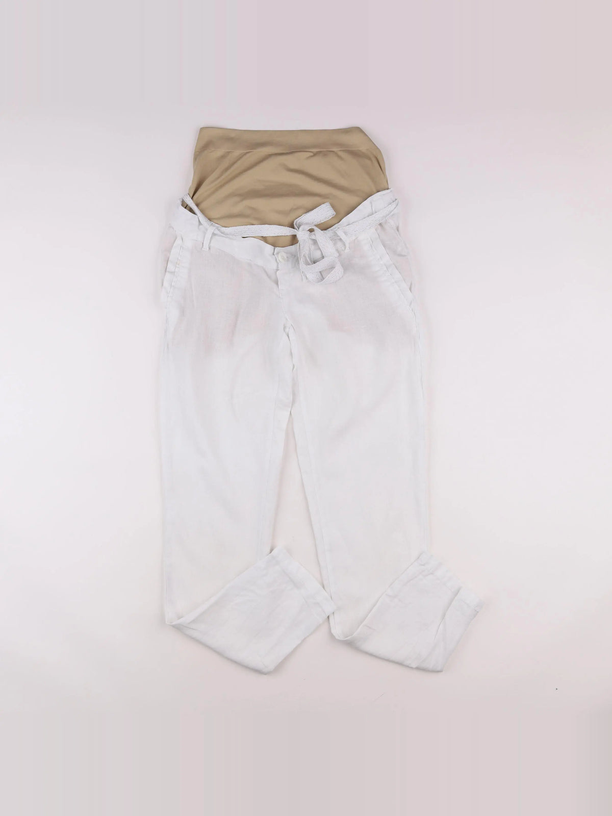 Vertbaudet - pantalon grossesse blanc - 34