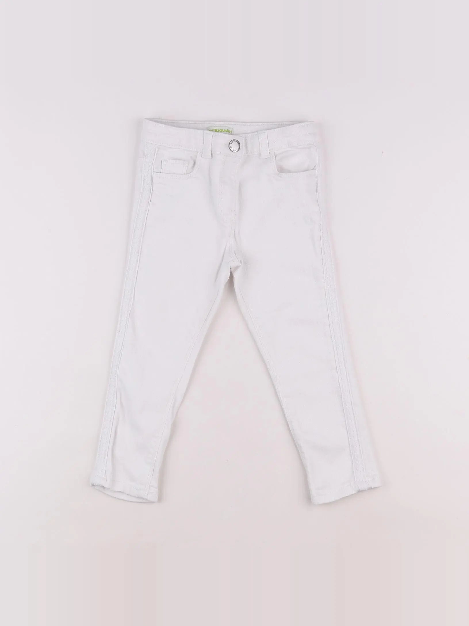 Vertbaudet - jean blanc - 3 ans