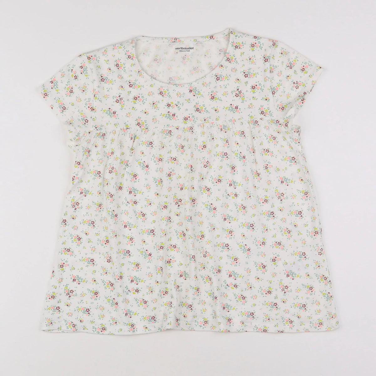 Vertbaudet - tee-shirt blanc - 10 ans
