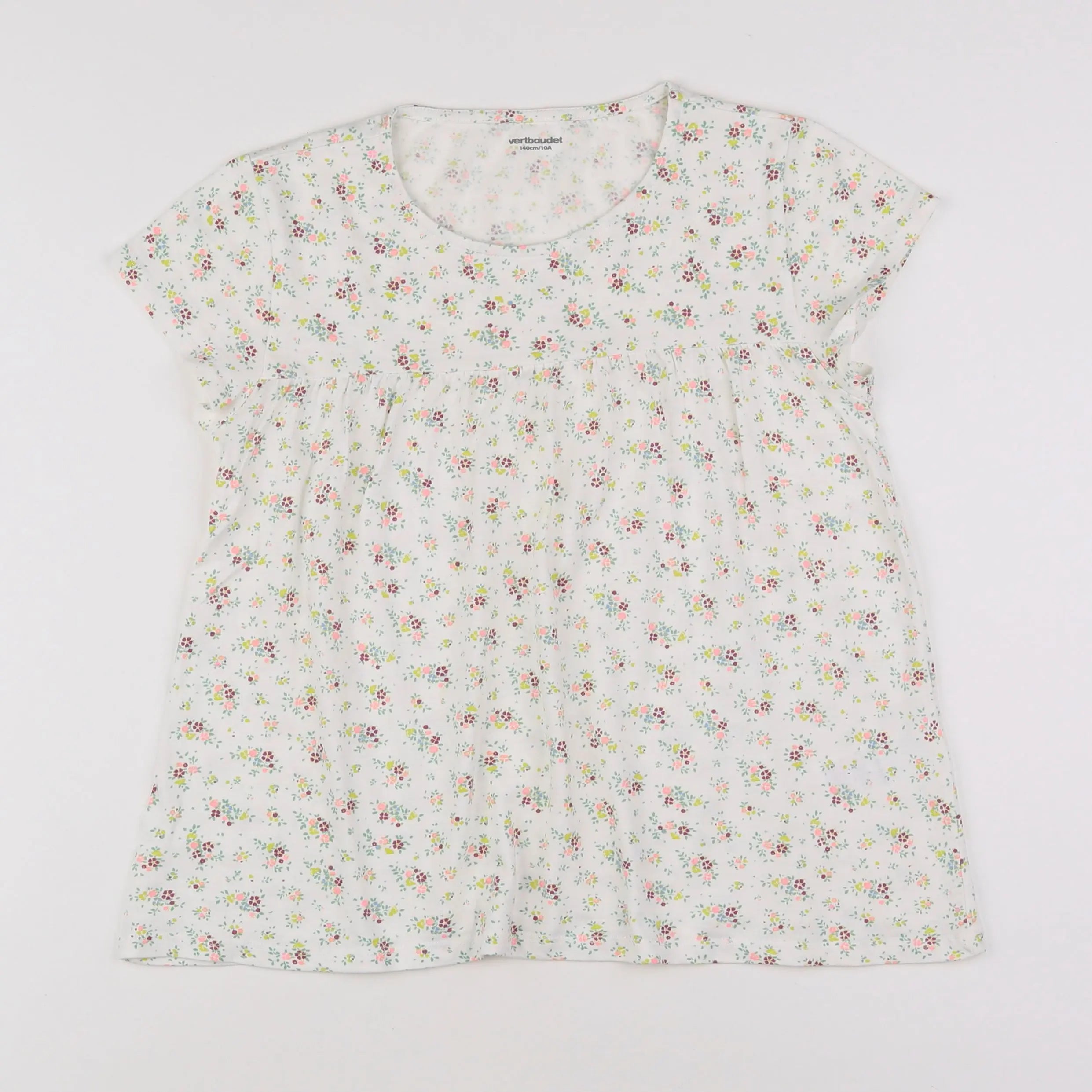 Vertbaudet - tee-shirt blanc - 10 ans