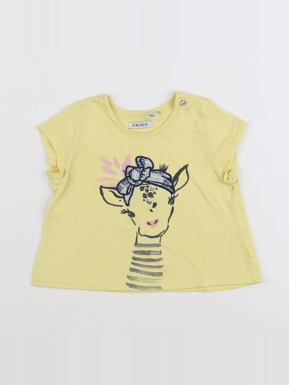 IKKS - tee-shirt jaune - 12 mois