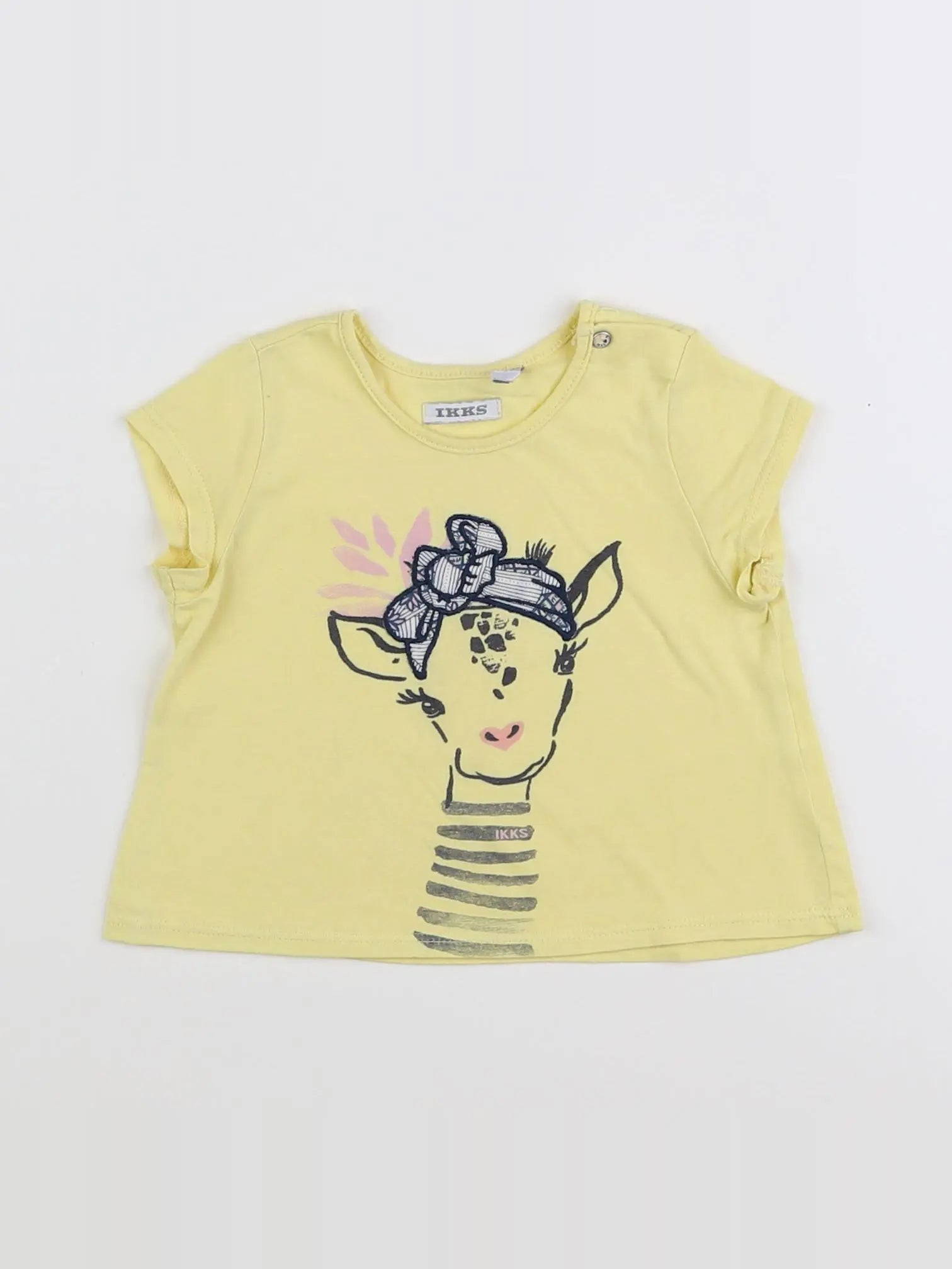 IKKS - tee-shirt jaune - 12 mois