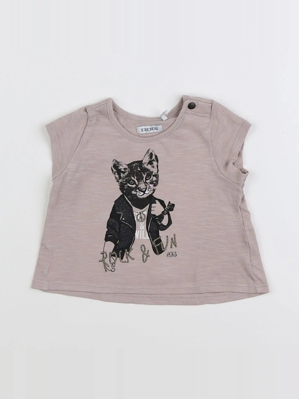 IKKS - tee-shirt rose - 6 mois