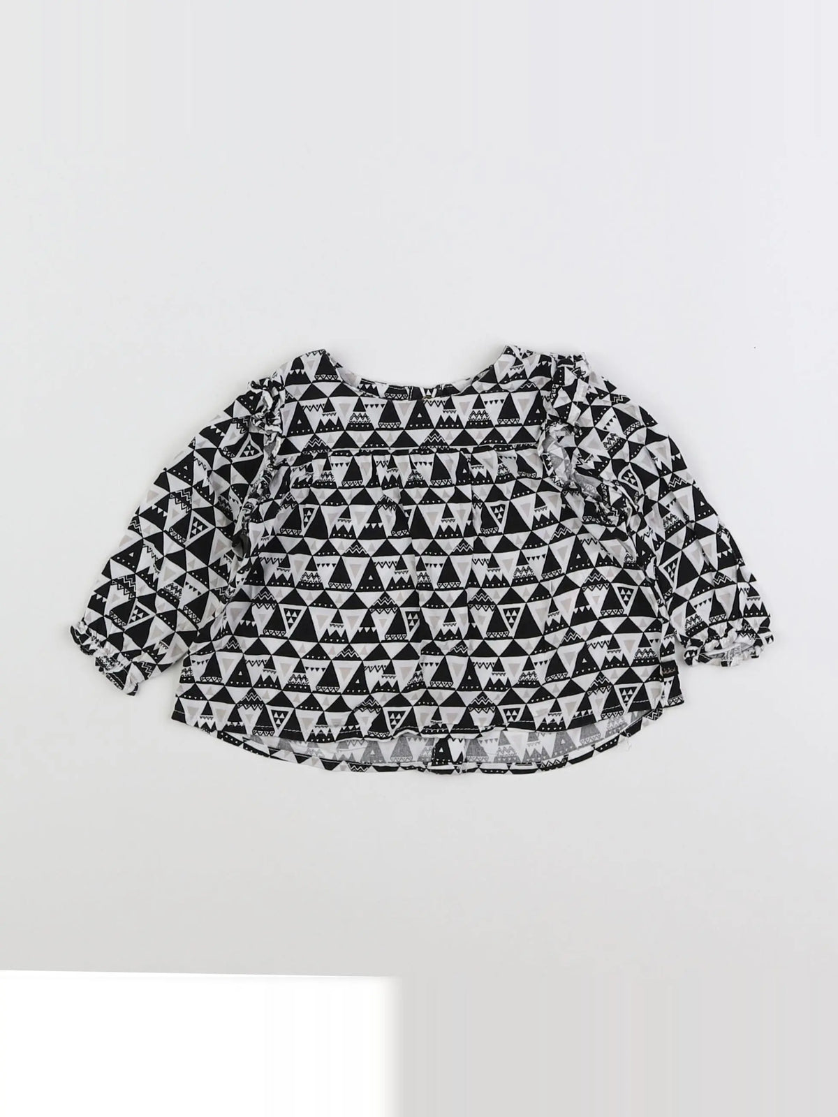 IKKS - blouse blanc, noir - 18 mois