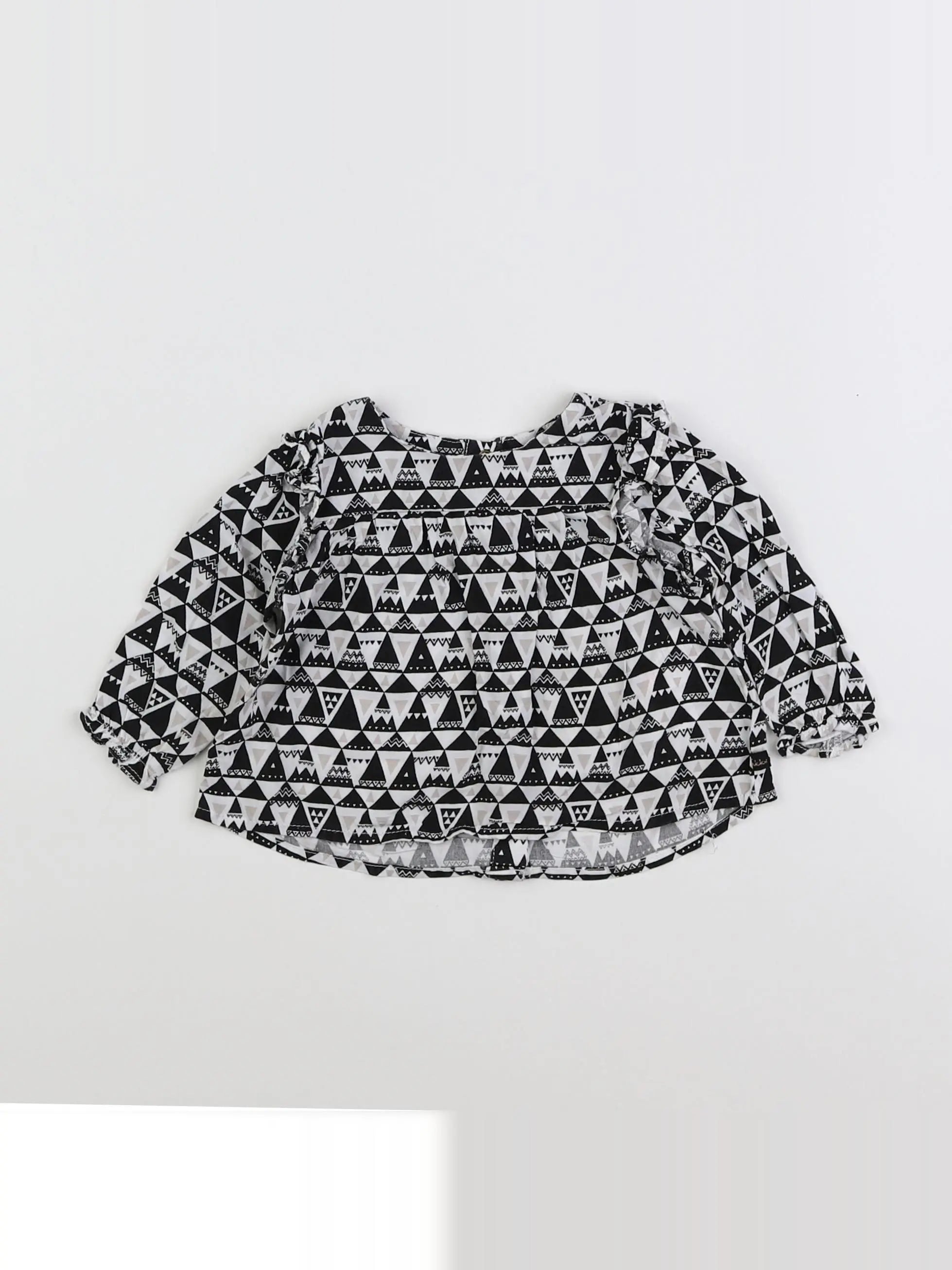 IKKS - blouse blanc, noir - 18 mois