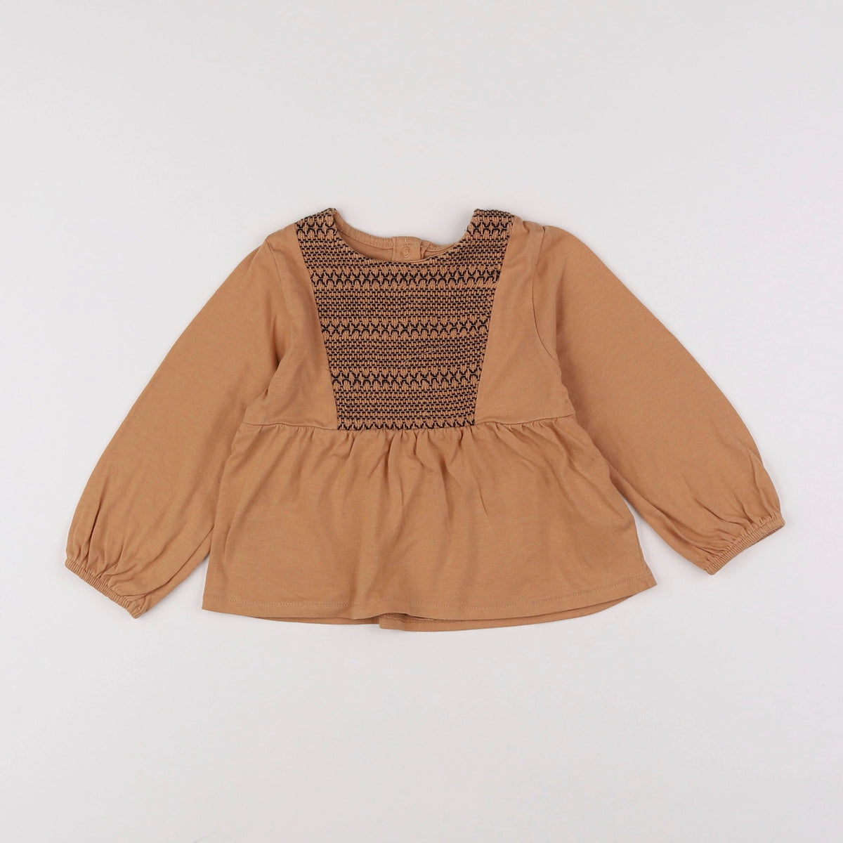 Vertbaudet - blouse marron - 18 mois