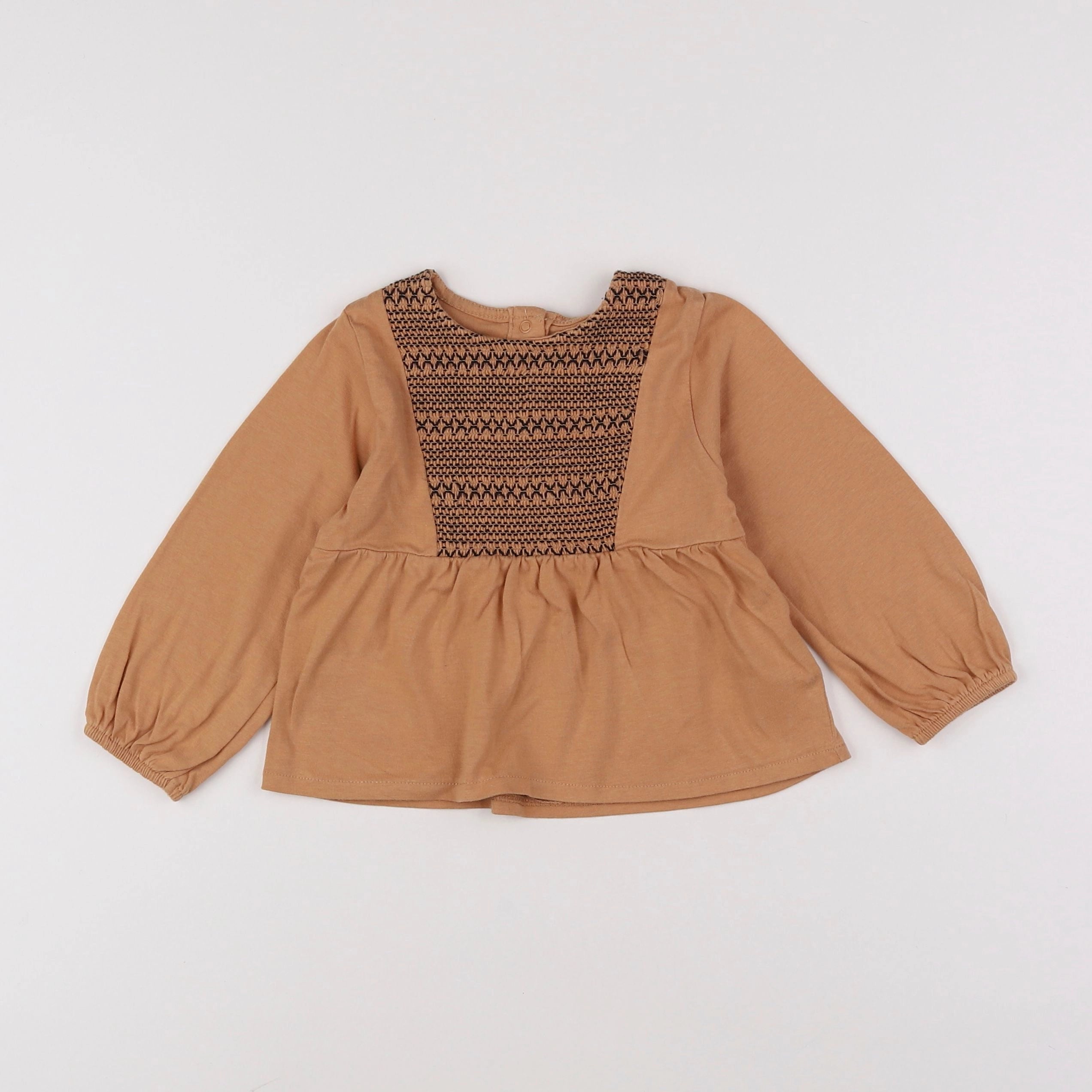 Vertbaudet - blouse marron - 18 mois